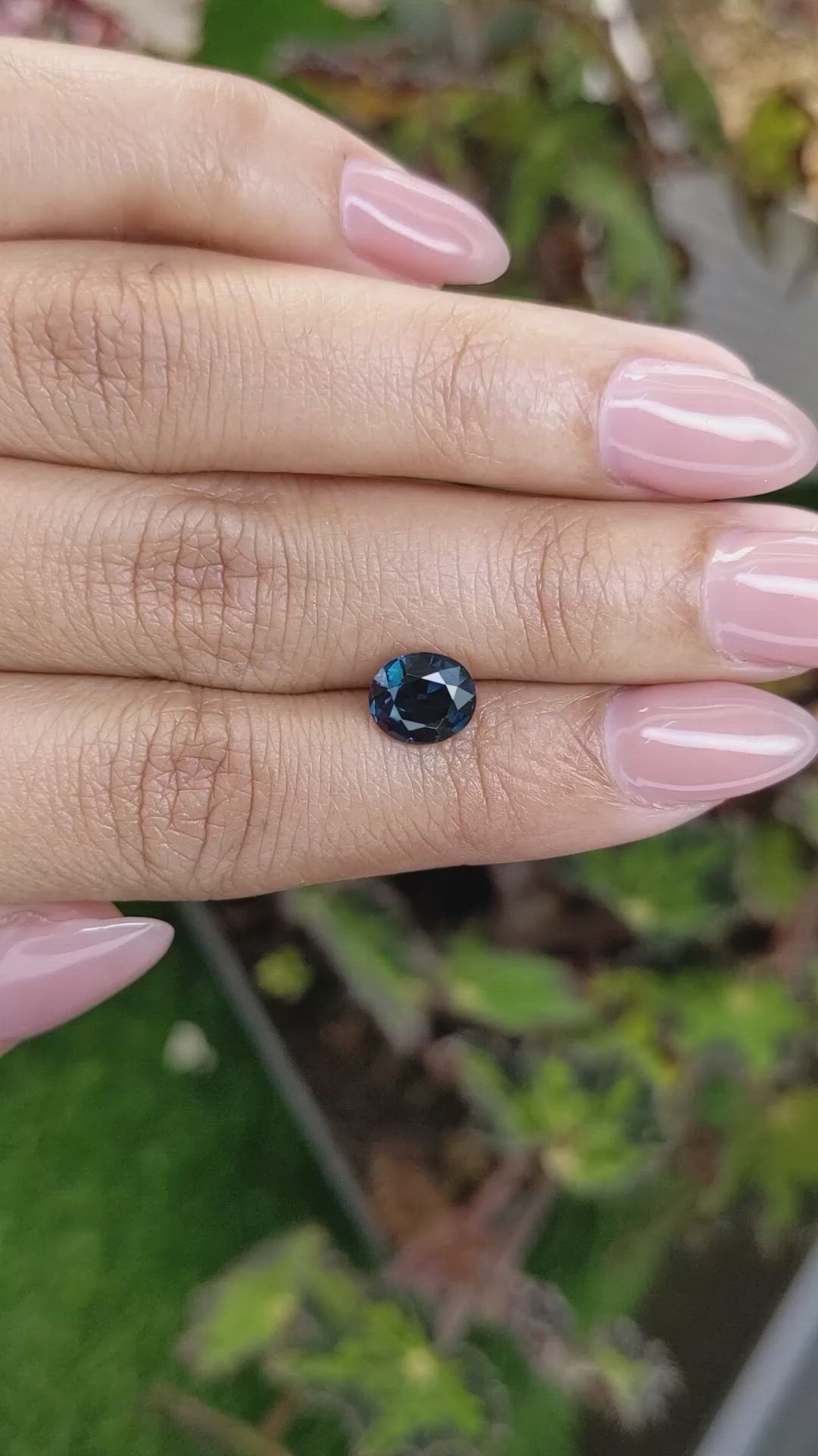 1.76 Ct. Blue Spinel from Ceylon (Sri Lanka) Size Video