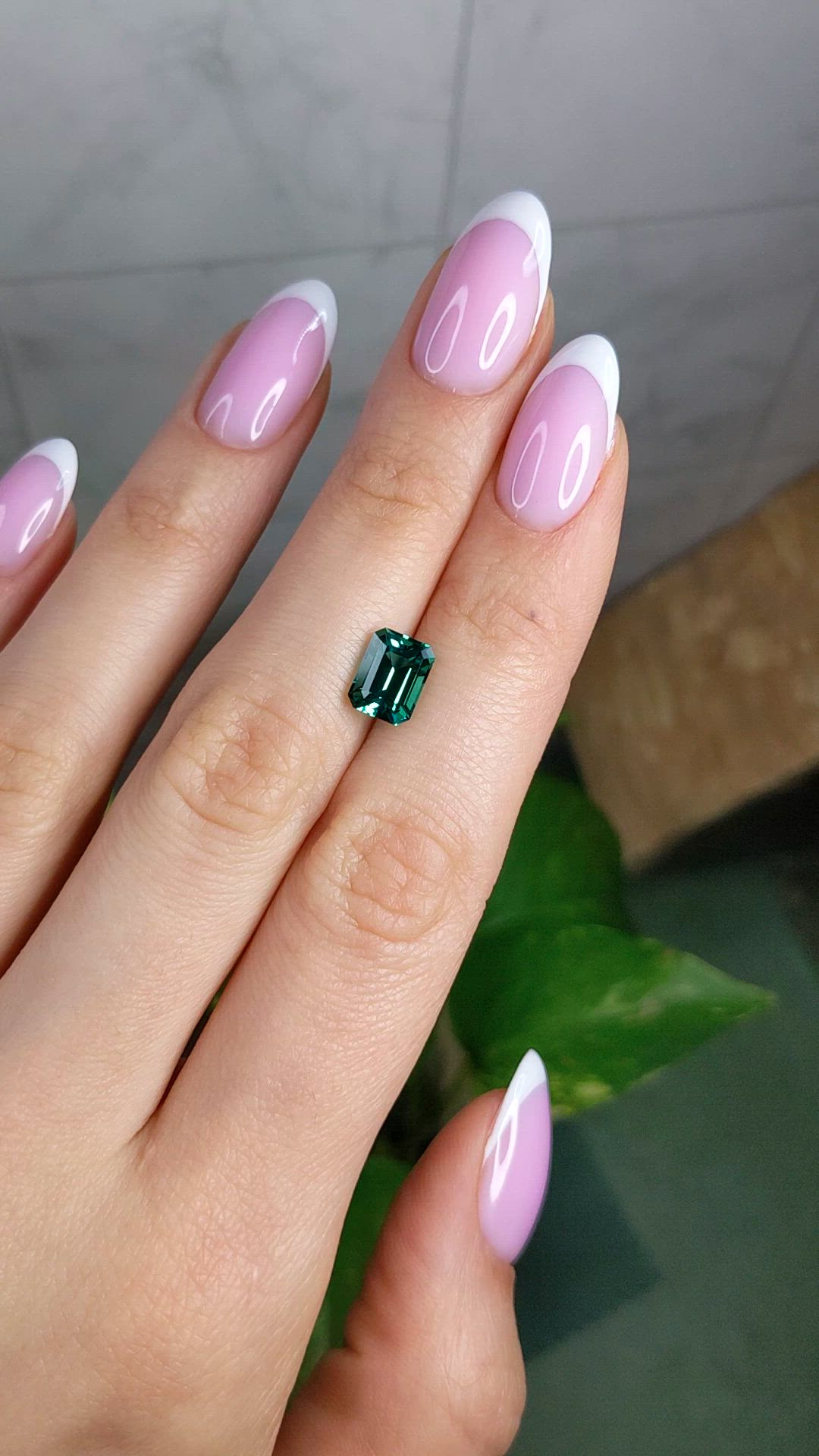 2.24 Ct. Bluish Green Tourmaline from Brazil Size Video