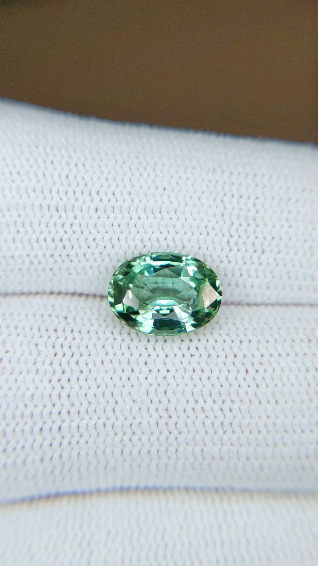 2.90 Ct. Green Tourmaline from Brazil Size Video