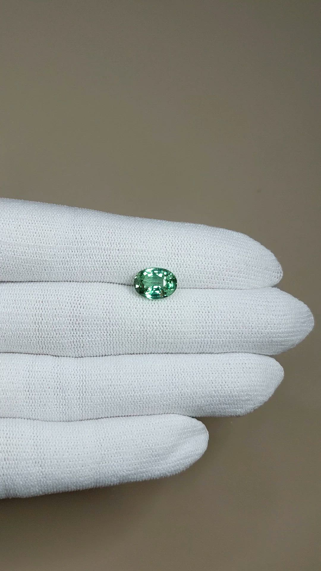 2.90 Ct. Green Tourmaline from Brazil Size Video