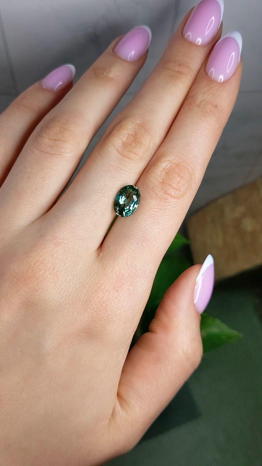2.90 Ct. Green Tourmaline from Brazil Size Video
