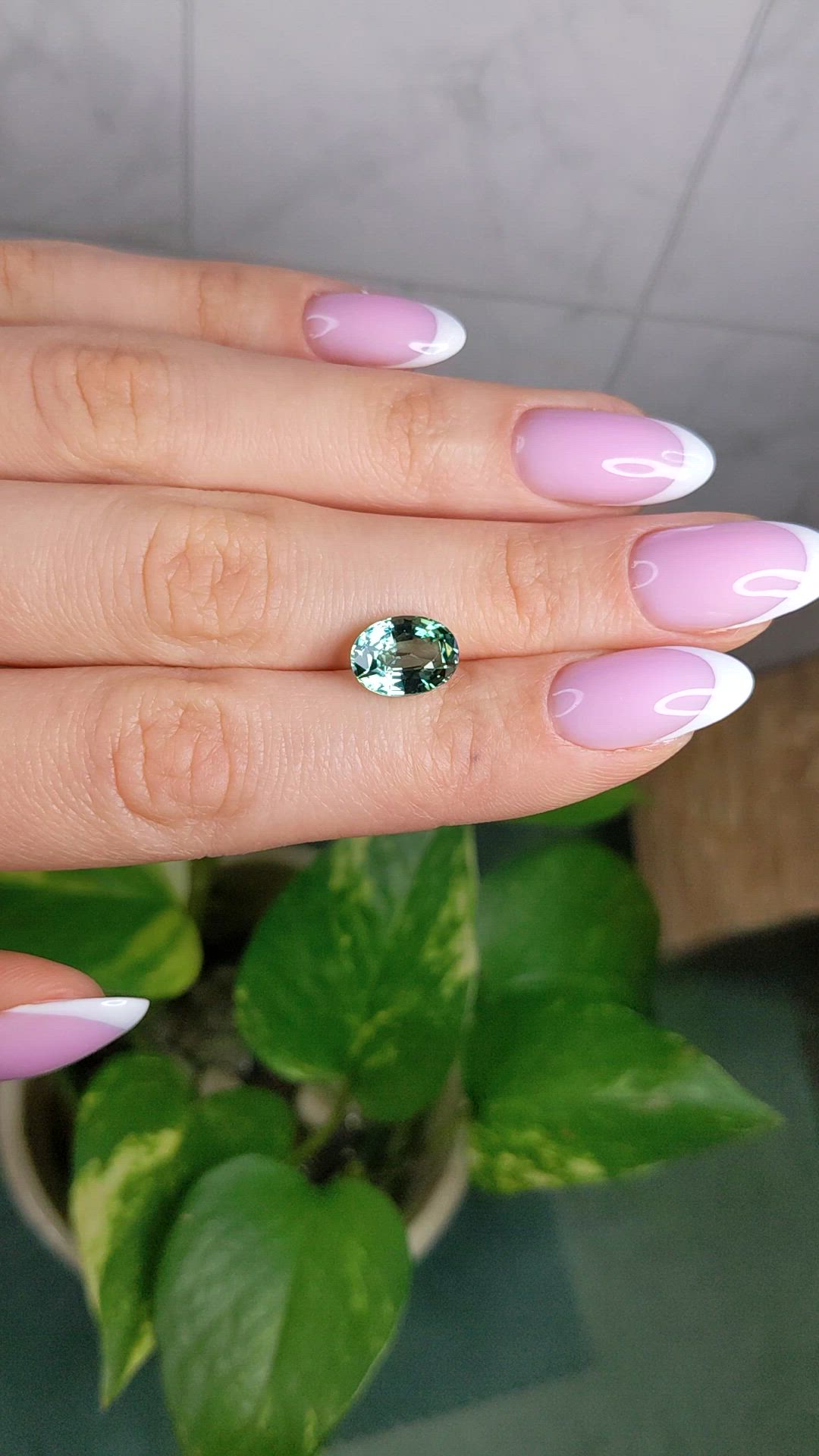 2.90 Ct. Green Tourmaline from Brazil Size Video