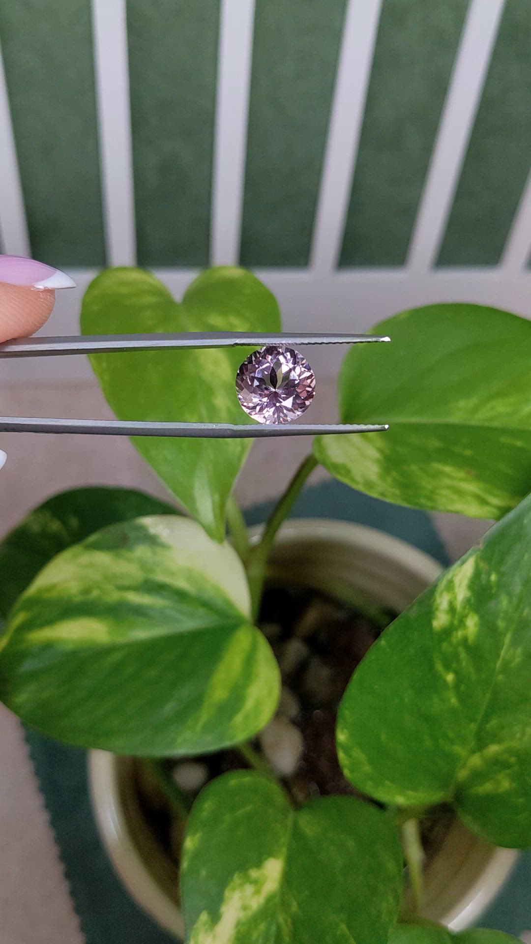3.82 Ct. Pink Morganite from Brazil Size Video