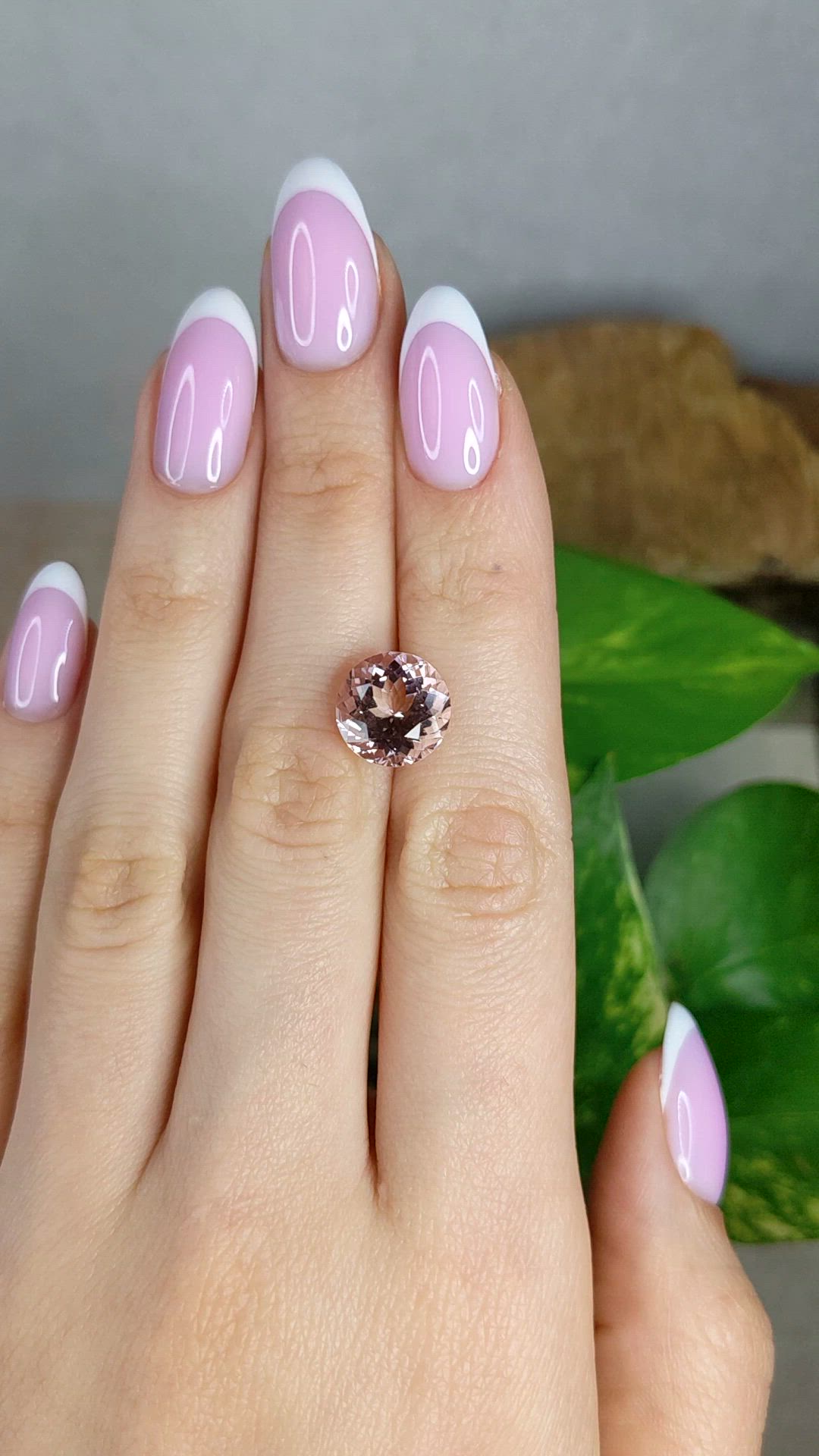 5.13 Ct. Pink Morganite from Brazil Size Video