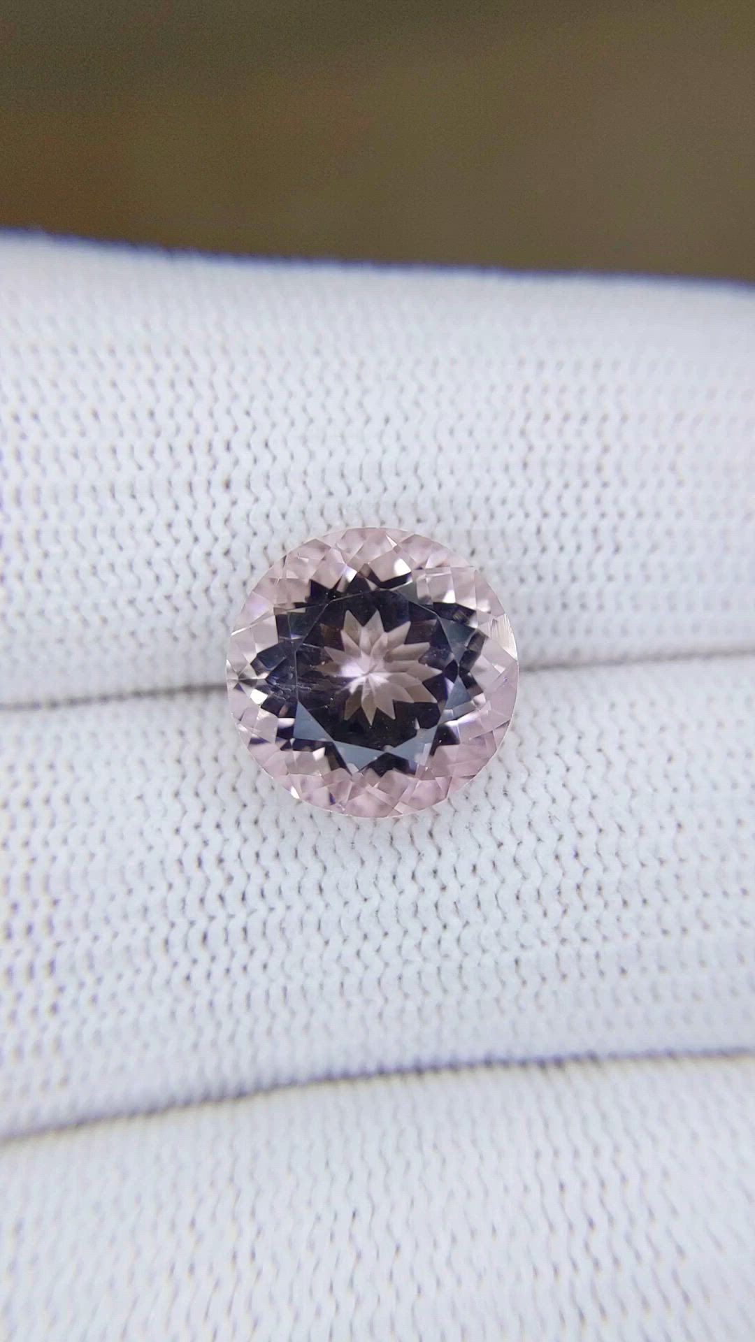 5.13 Ct. Pink Morganite from Brazil Size Video