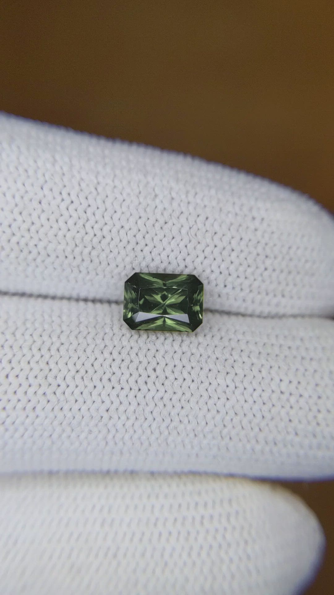 1.43 Ct. Green Zircon from Ceylon (Sri Lanka) Size Video
