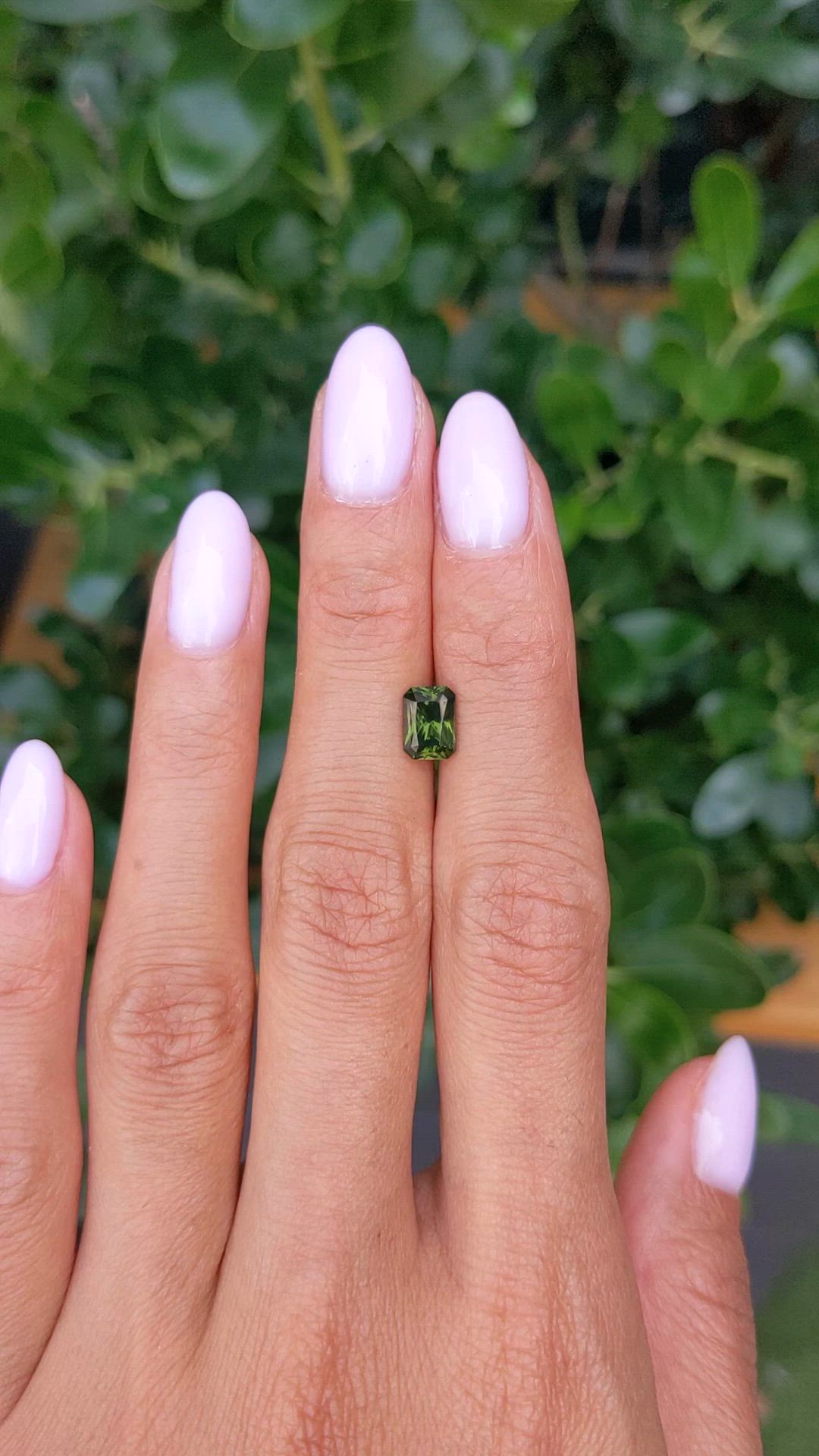 1.43 Ct. Green Zircon from Ceylon (Sri Lanka) Size Video