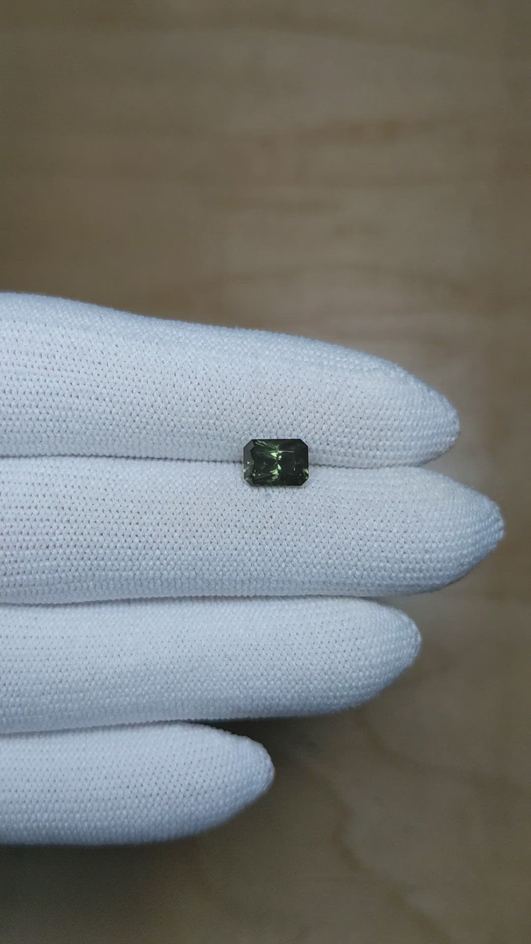 1.43 Ct. Green Zircon from Ceylon (Sri Lanka) Size Video