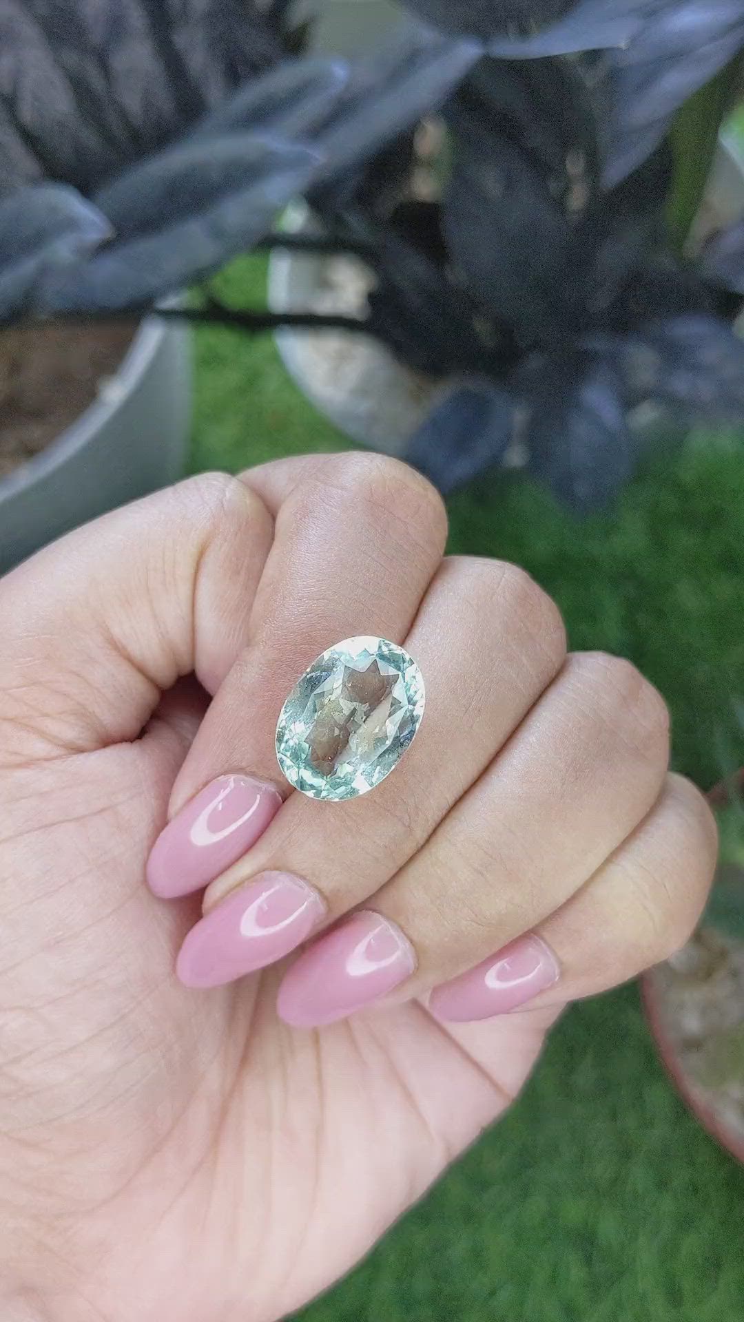 9.83 Ct. Green Beryl from Madagascar Size Video