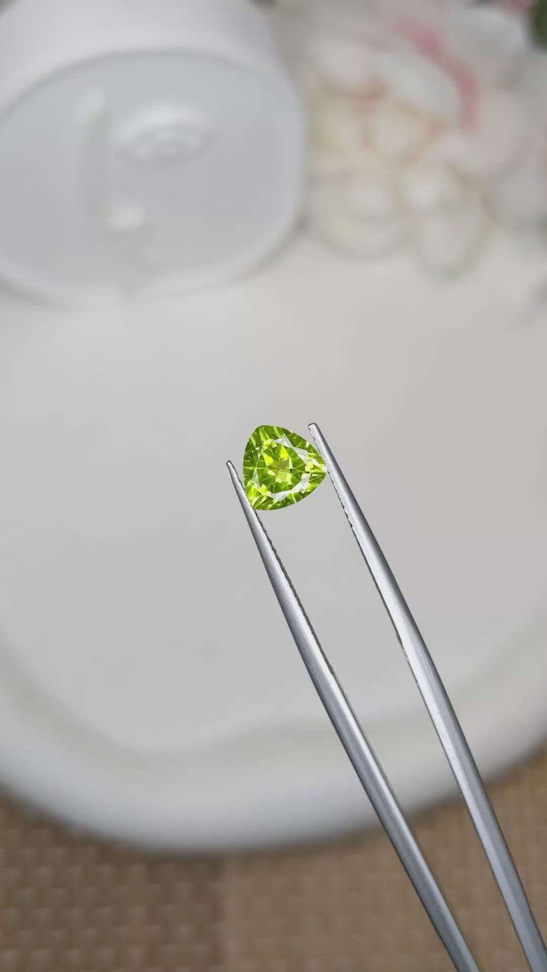 1.43 Ct. Yellowish Green Peridot from Pakistan Size Video
