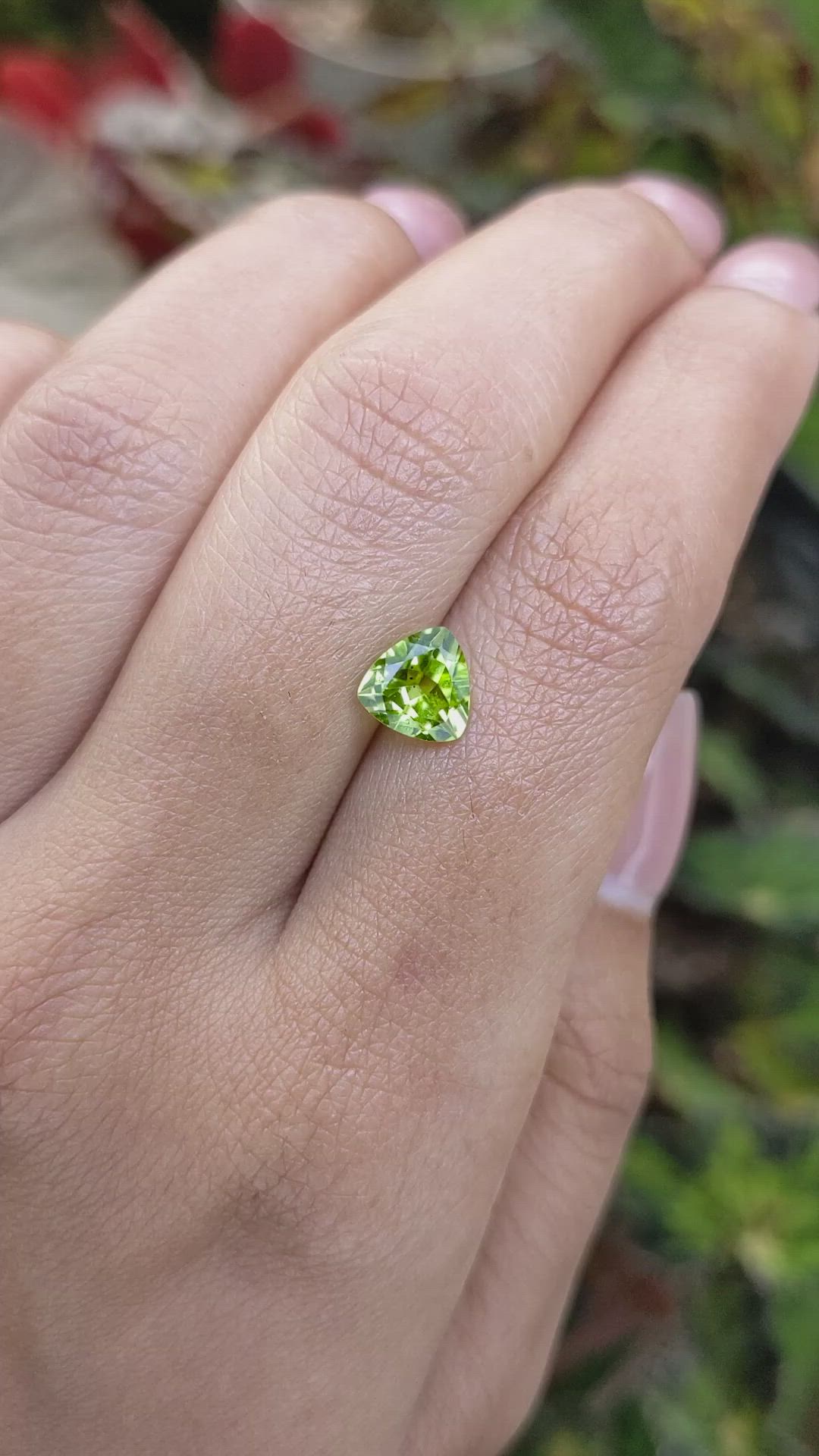 1.40 Ct. Yellowish Green Peridot from Pakistan Size Video