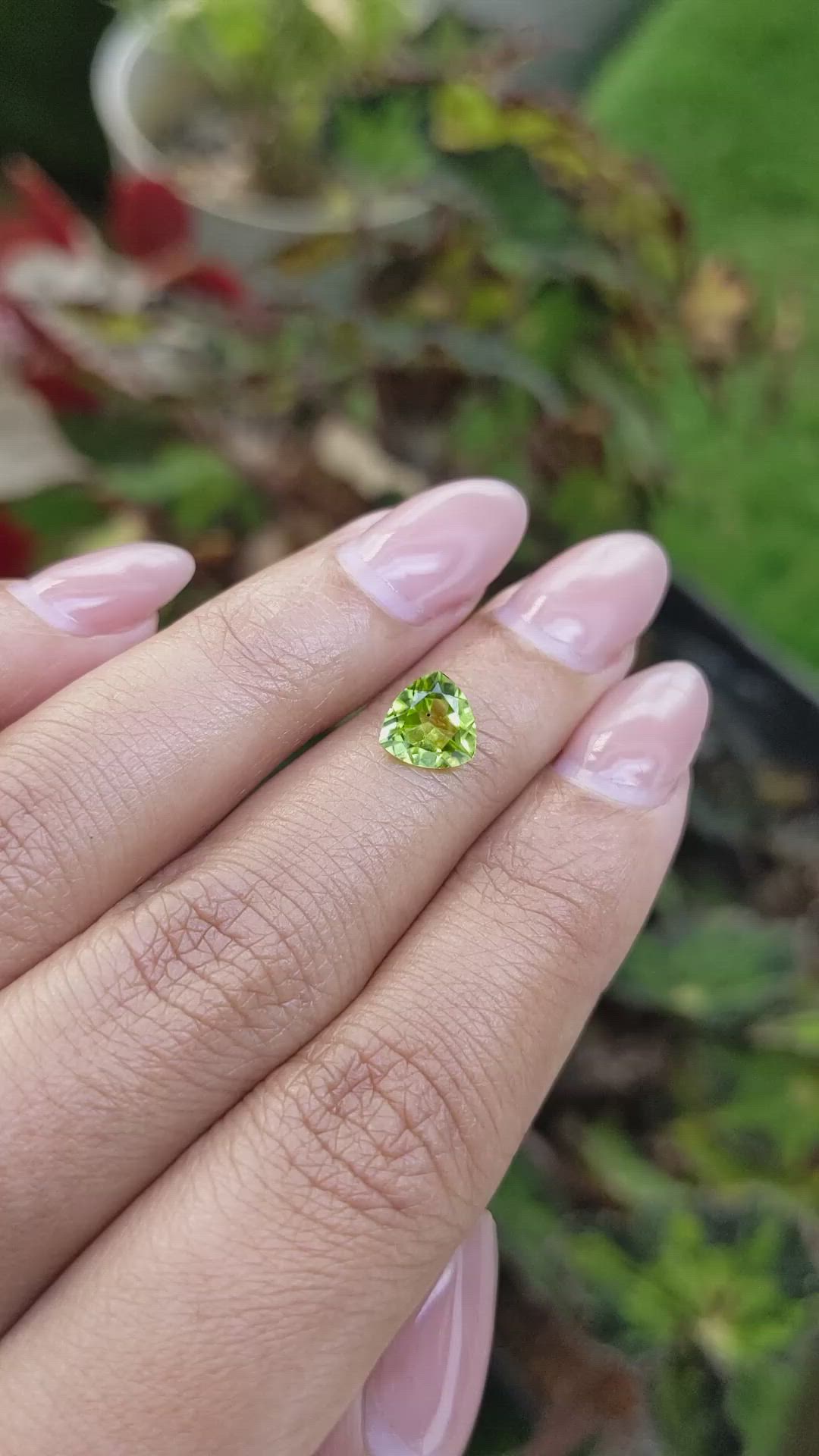 1.17 Ct. Yellowish Green Peridot from Pakistan Size Video