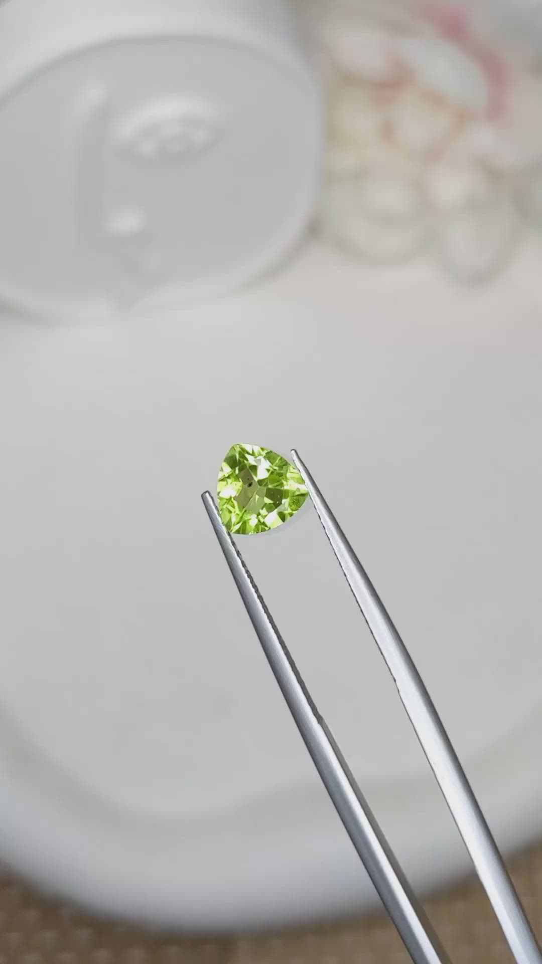 1.17 Ct. Yellowish Green Peridot from Pakistan Size Video