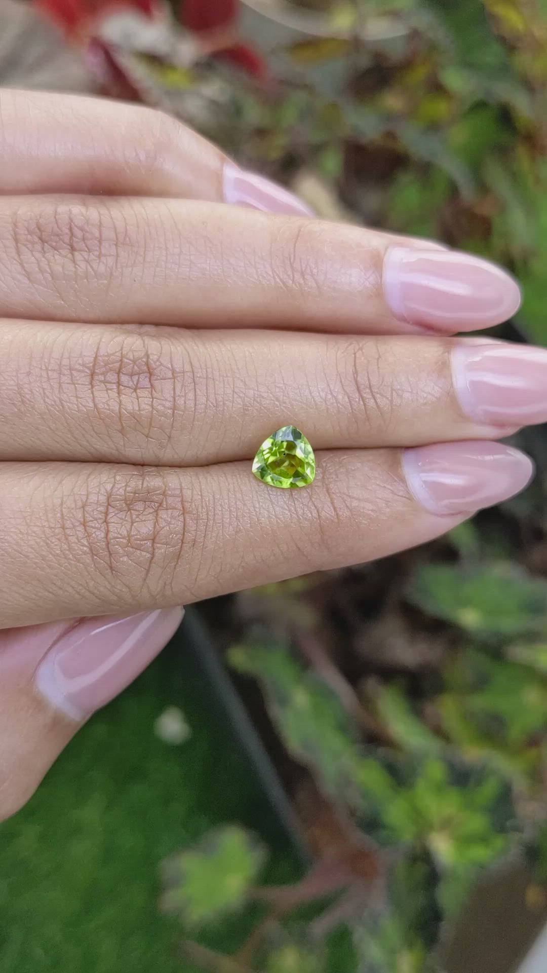 1.17 Ct. Yellowish Green Peridot from Pakistan Size Video