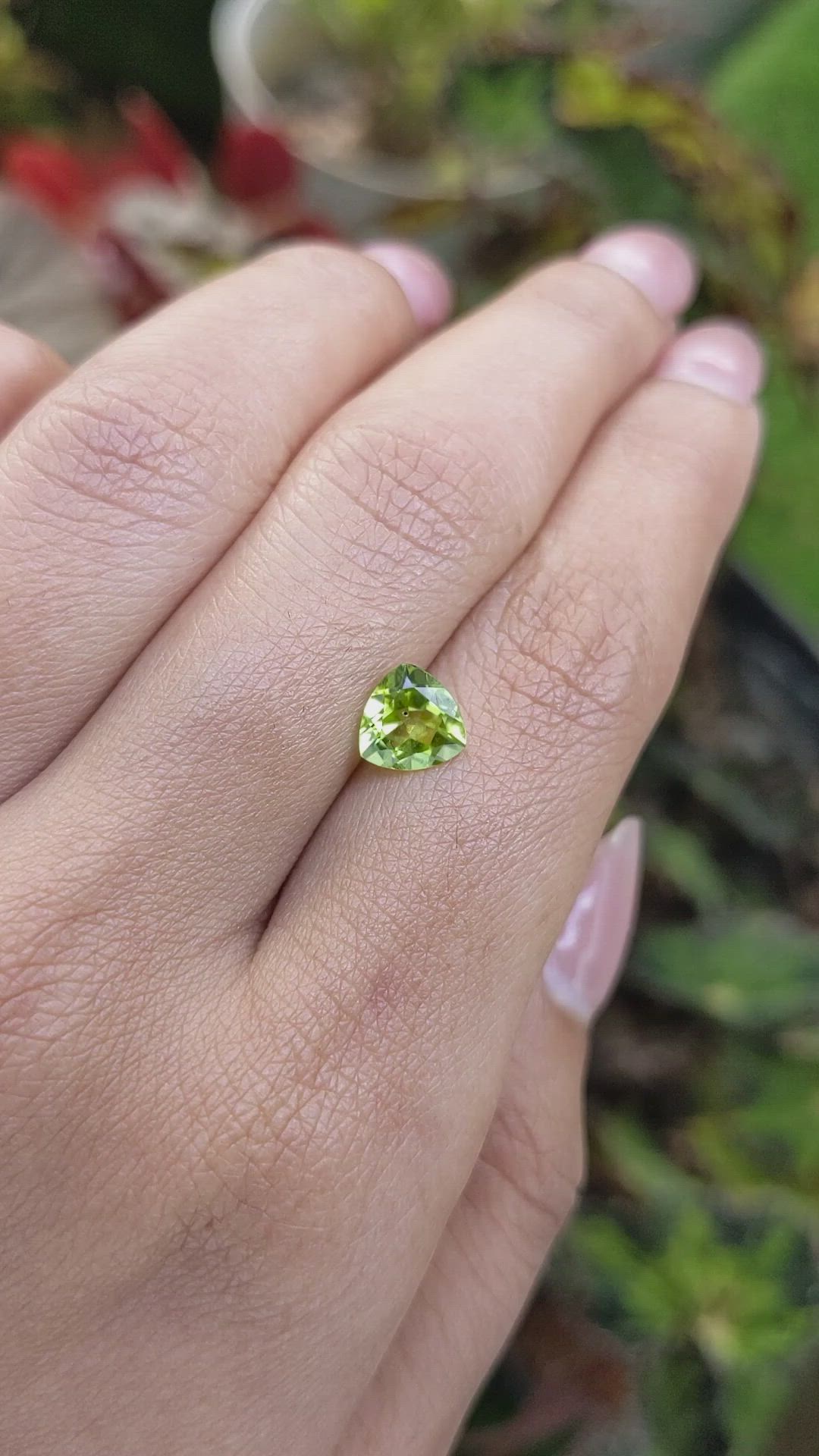 1.17 Ct. Yellowish Green Peridot from Pakistan Size Video