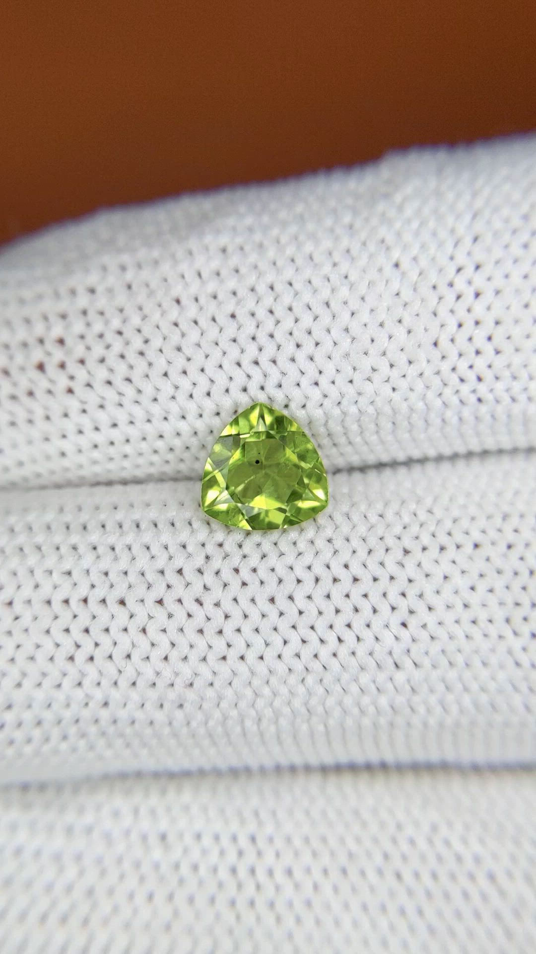 1.17 Ct. Yellowish Green Peridot from Pakistan Size Video