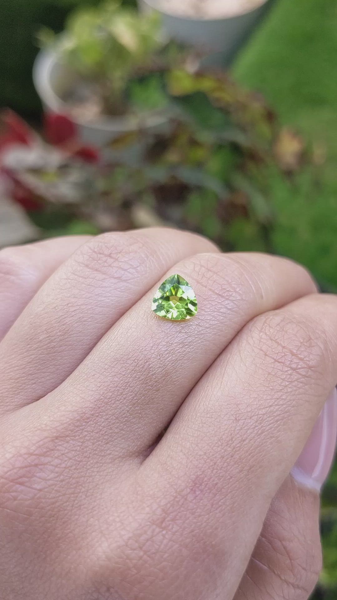 1.29 Ct. Yellowish Green Peridot from Pakistan Size Video