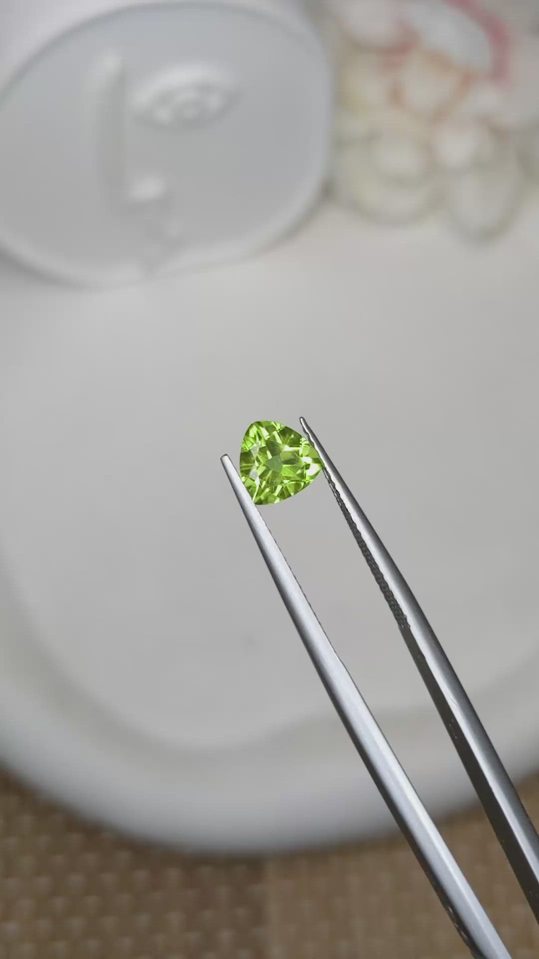 1.29 Ct. Yellowish Green Peridot from Pakistan Size Video