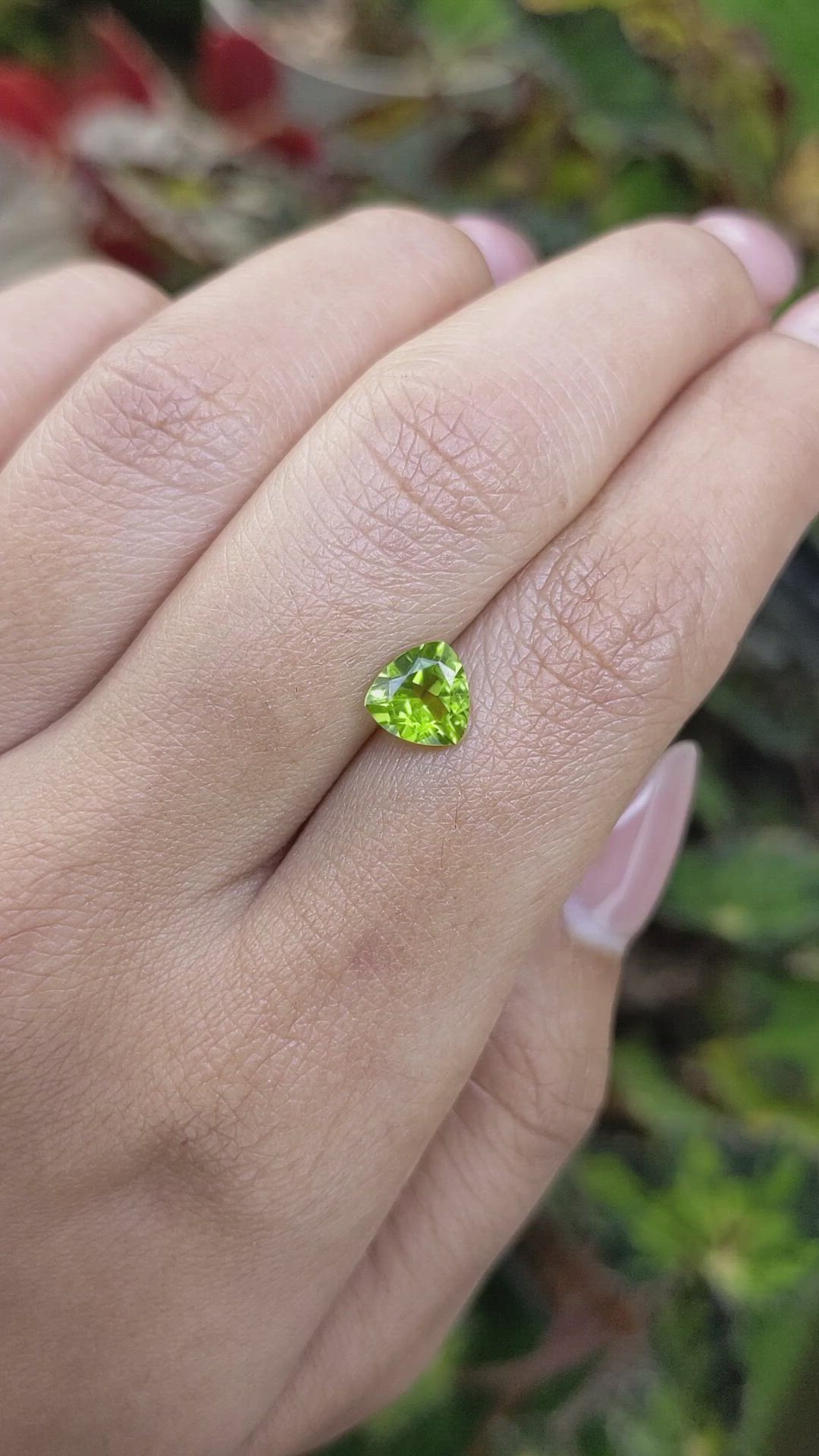 1.16 Ct. Yellowish Green Peridot from Pakistan Size Video