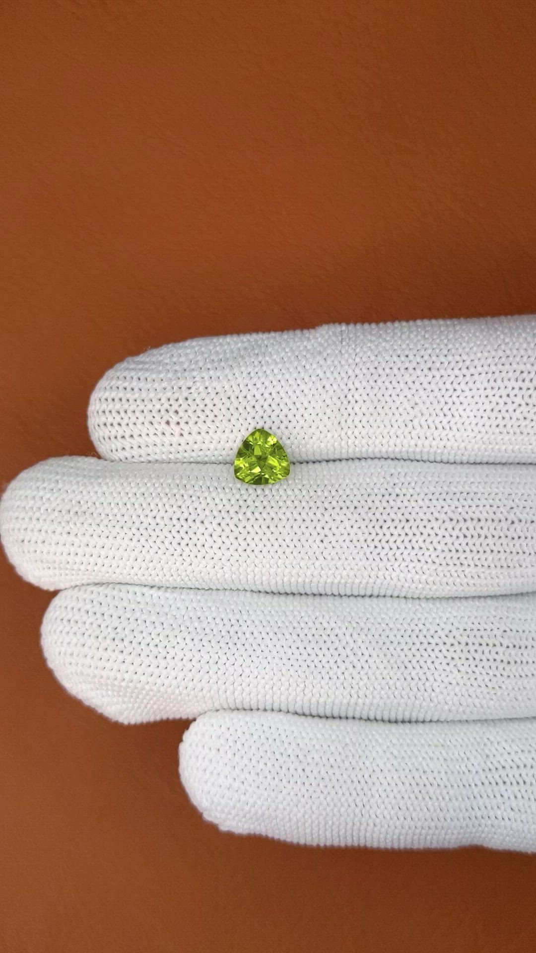 1.16 Ct. Yellowish Green Peridot from Pakistan Size Video