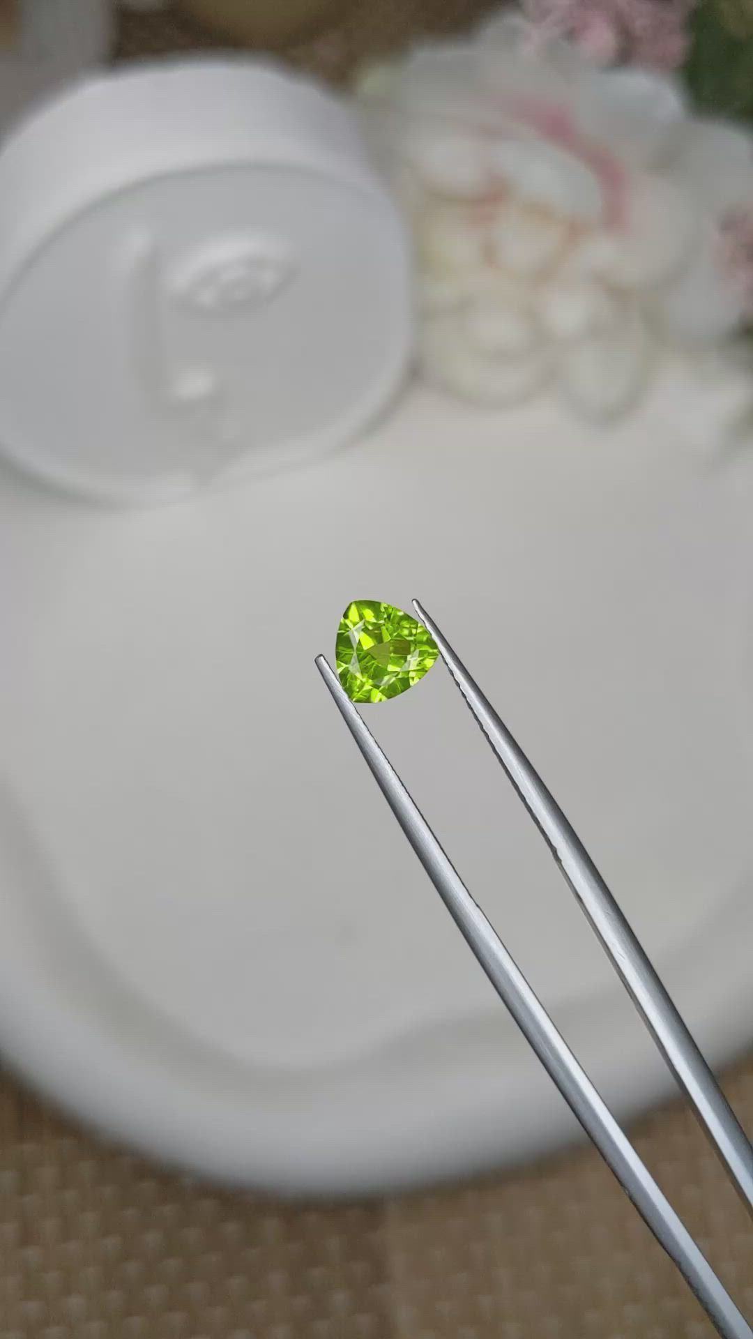 1.16 Ct. Yellowish Green Peridot from Pakistan Size Video