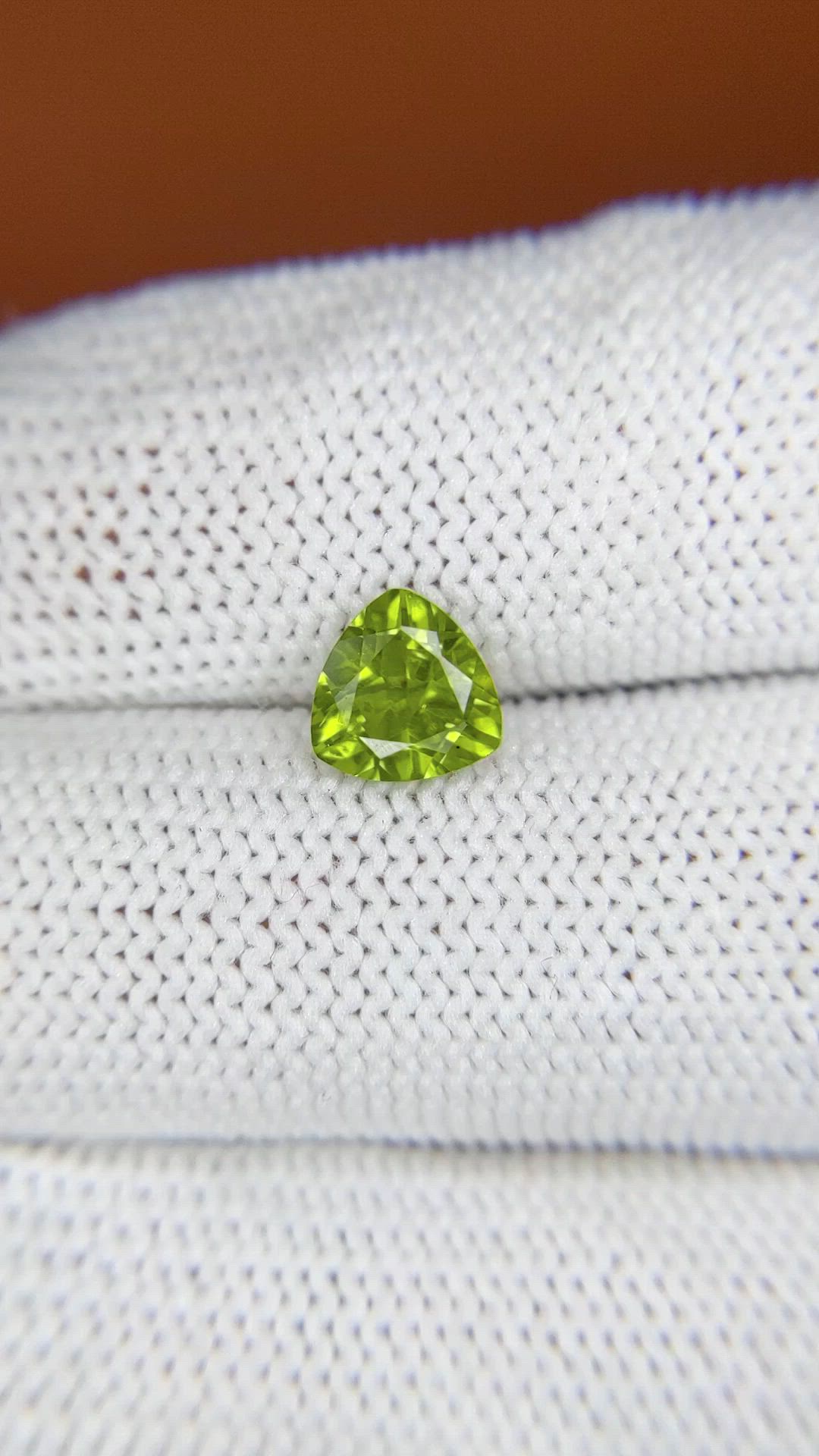 1.16 Ct. Yellowish Green Peridot from Pakistan Size Video