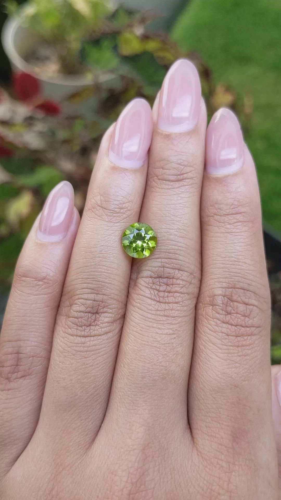 2.44 Ct. Yellowish Green Peridot from Pakistan Size Video