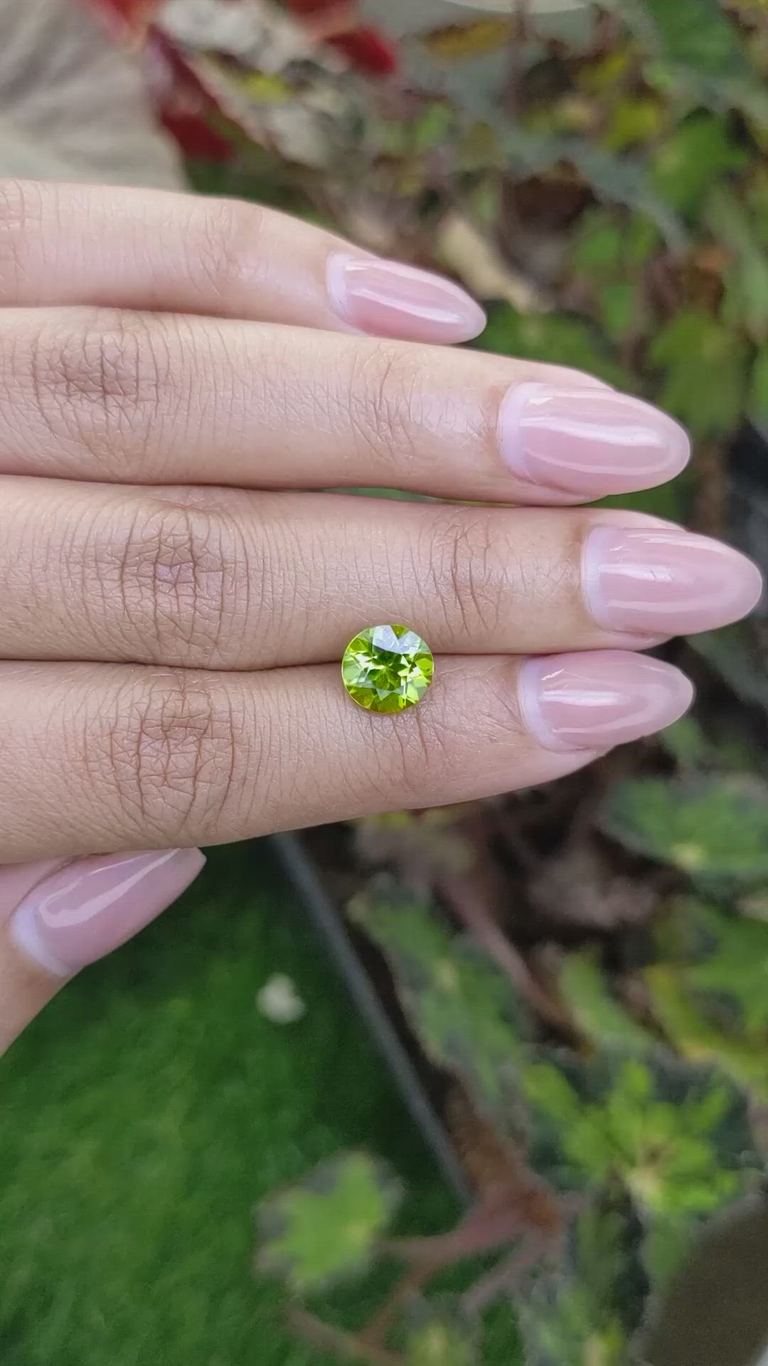 2.44 Ct. Yellowish Green Peridot from Pakistan Size Video