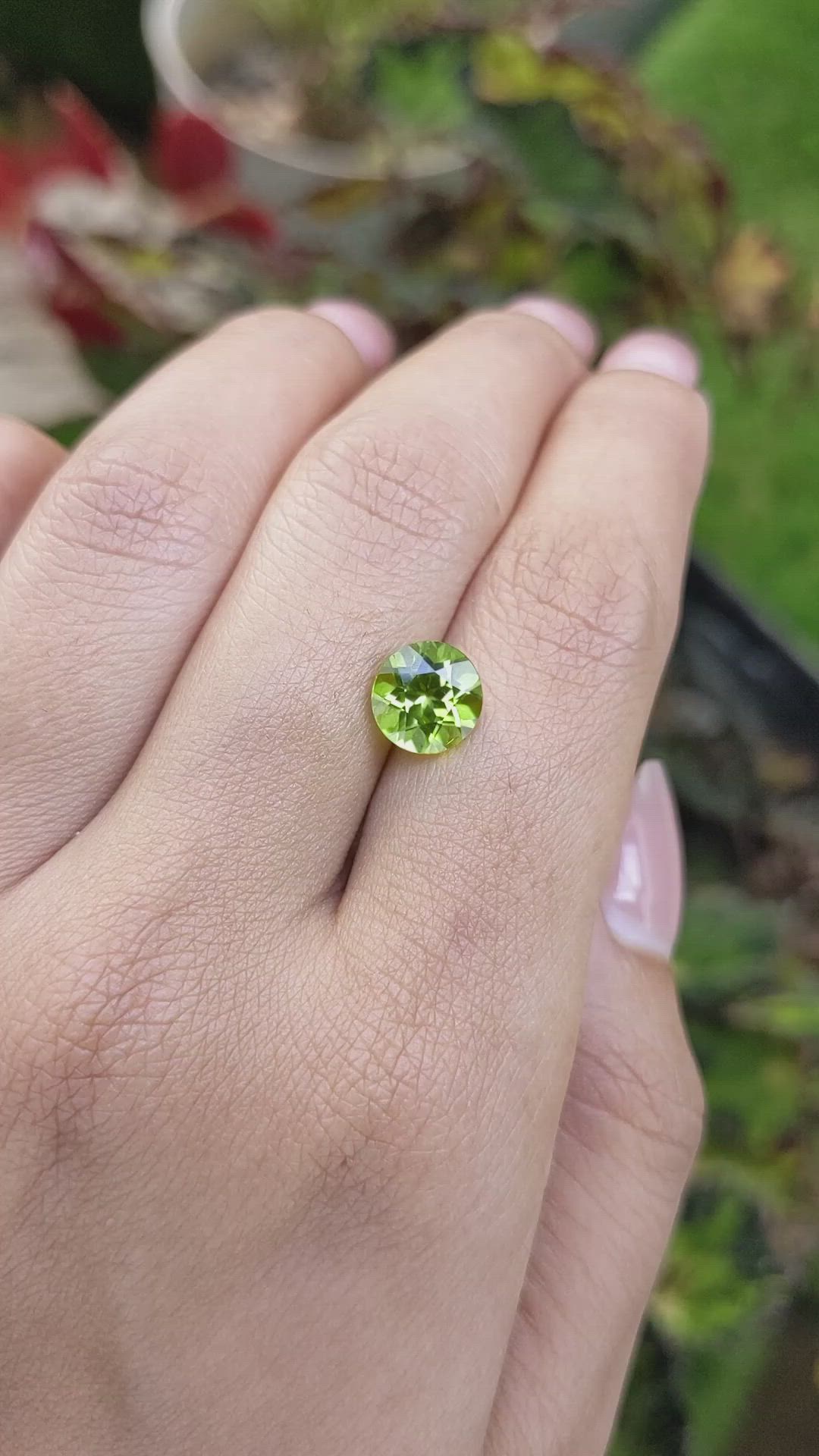 2.44 Ct. Yellowish Green Peridot from Pakistan Size Video