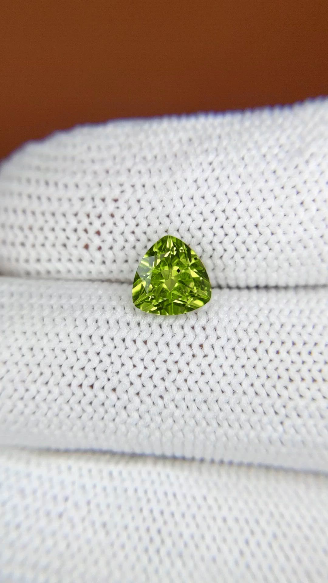 1.46 Ct. Yellowish Green Peridot from Pakistan Size Video