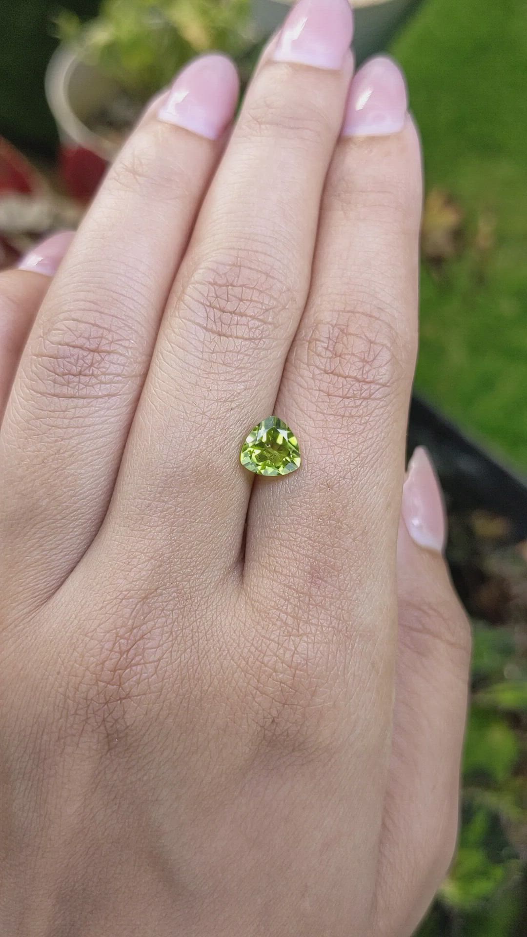 1.42 Ct. Yellowish Green Peridot from Pakistan Size Video
