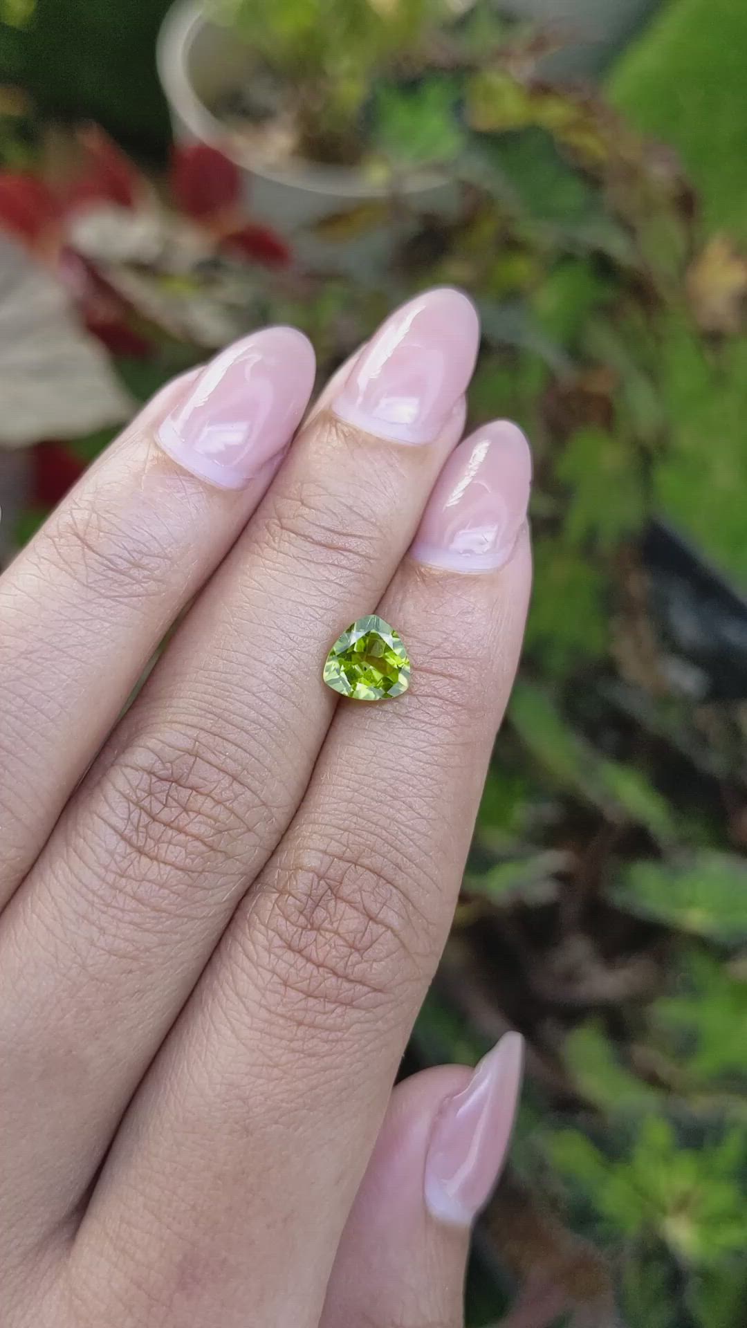 1.42 Ct. Yellowish Green Peridot from Pakistan Size Video