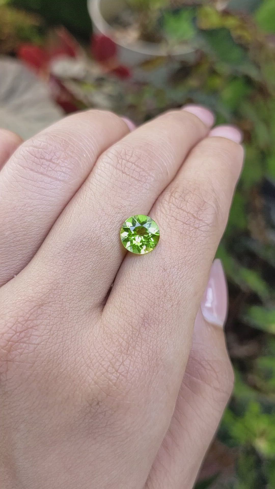 2.10 Ct. Yellowish Green Peridot from Pakistan Size Video