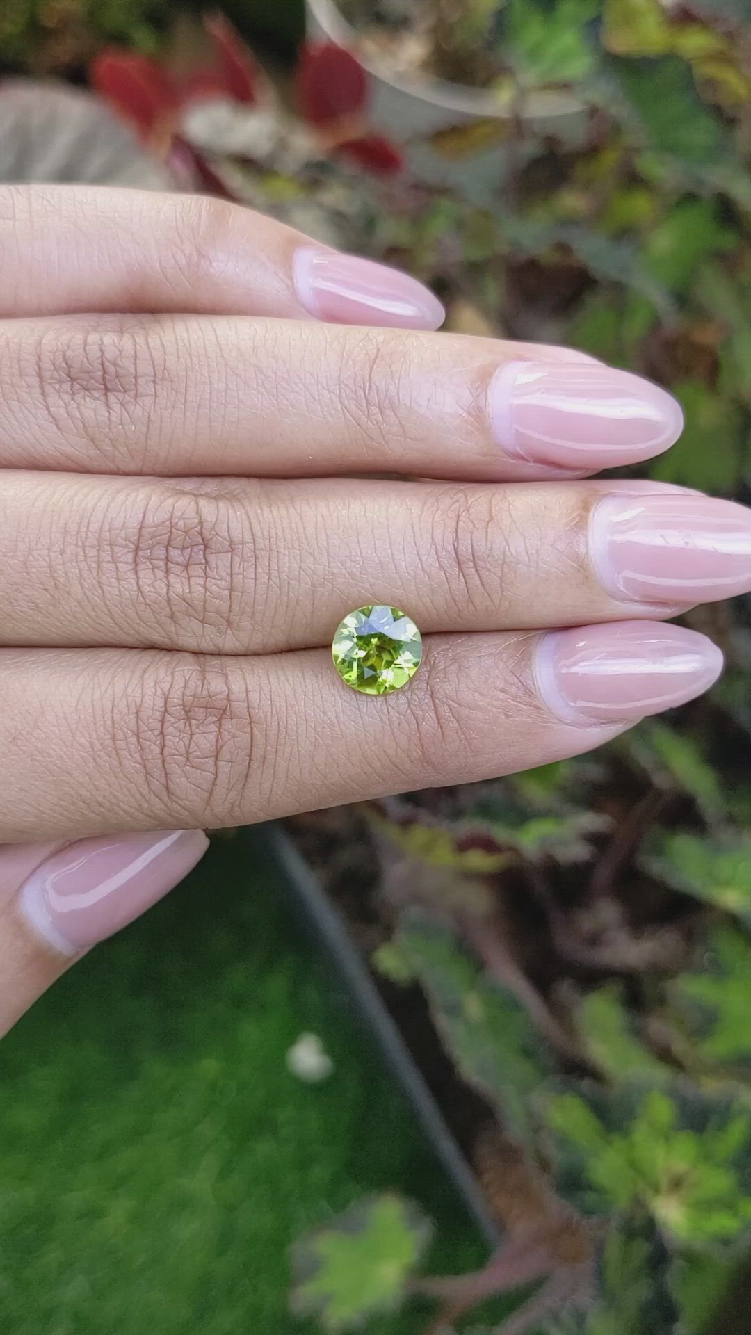 2.10 Ct. Yellowish Green Peridot from Pakistan Size Video