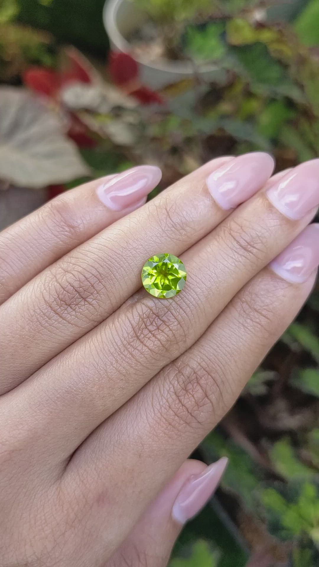 3.01 Ct. Yellowish Green Peridot from Pakistan Size Video
