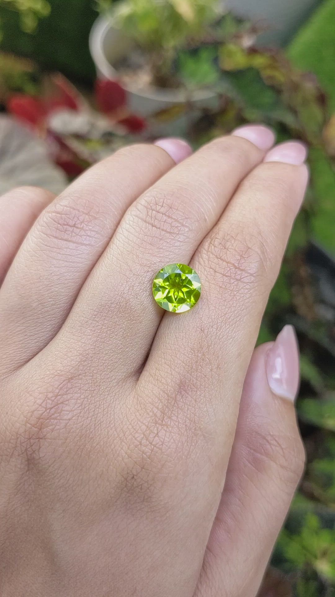 3.01 Ct. Yellowish Green Peridot from Pakistan Size Video