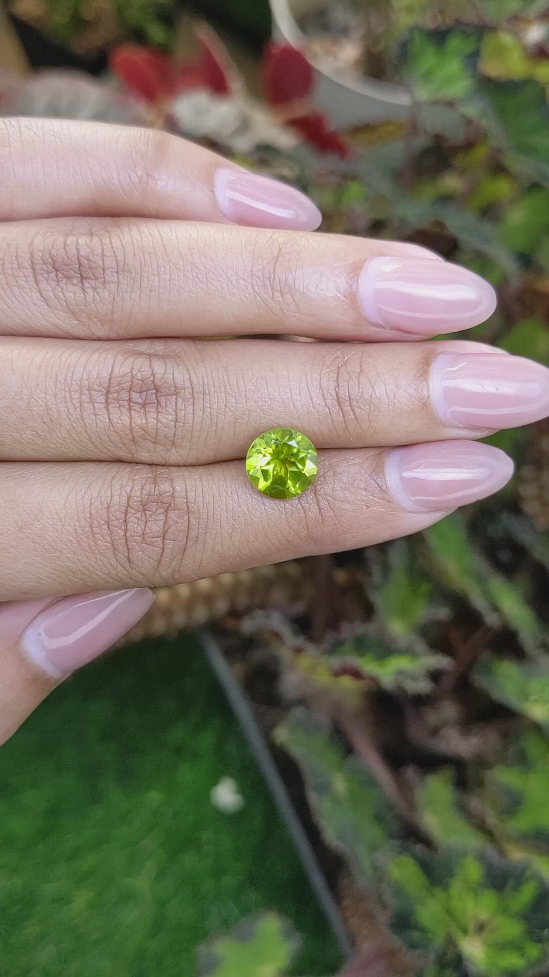 3.01 Ct. Yellowish Green Peridot from Pakistan Size Video