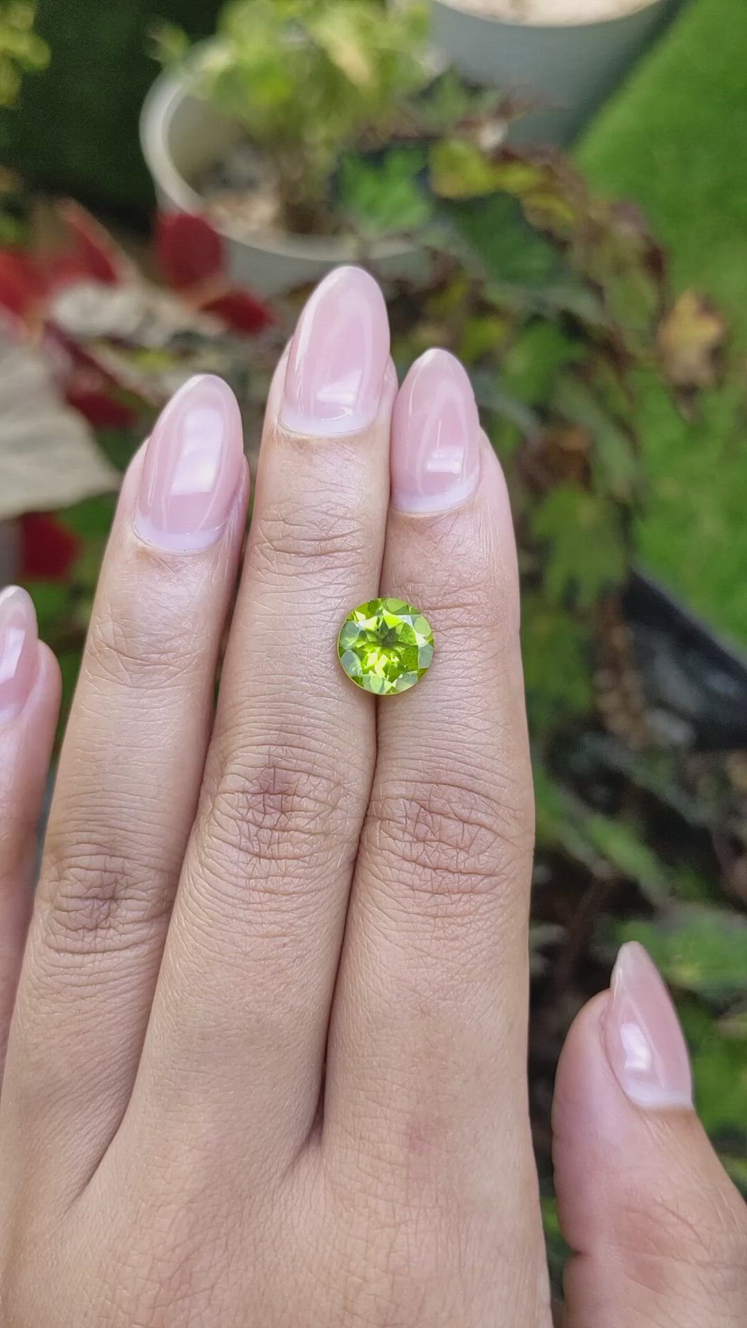 3.01 Ct. Yellowish Green Peridot from Pakistan Size Video