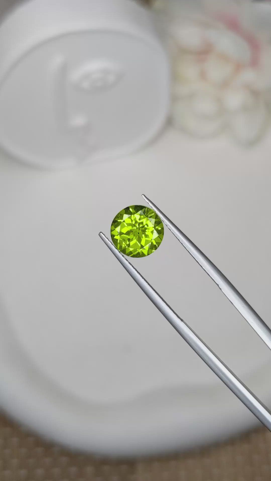 2.95 Ct. Yellowish Green Peridot from Pakistan Size Video