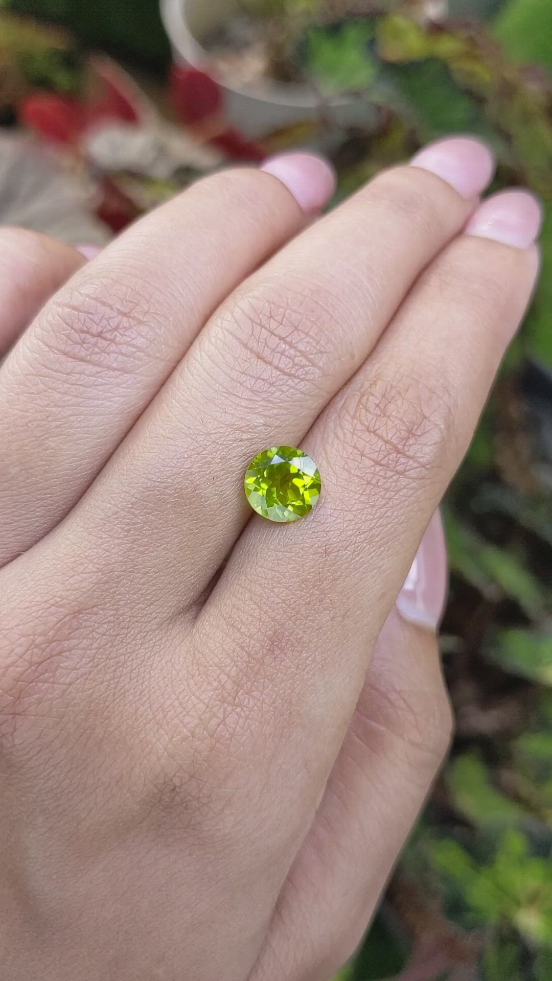 2.34 Ct. Yellowish Green Peridot from Pakistan Size Video