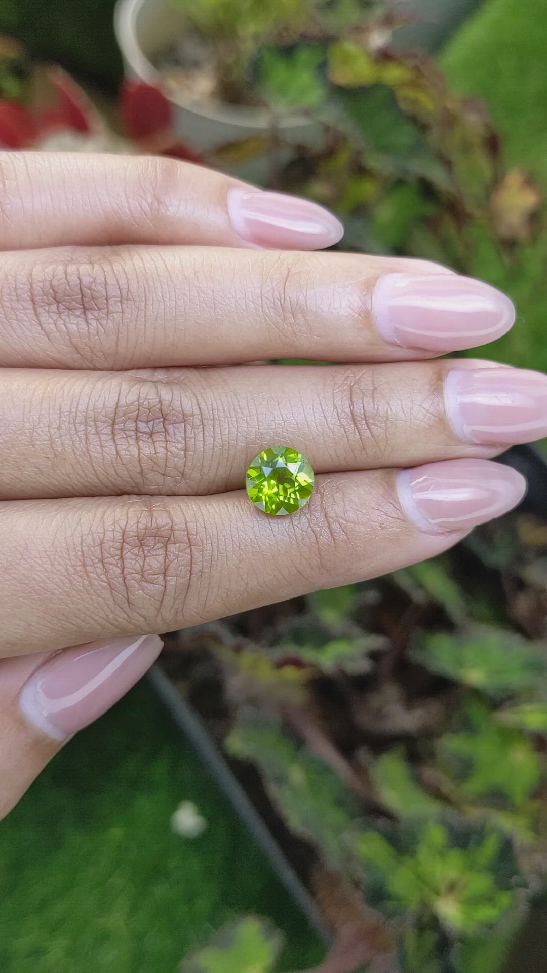 2.62 Ct. Yellowish Green Peridot from Pakistan Size Video