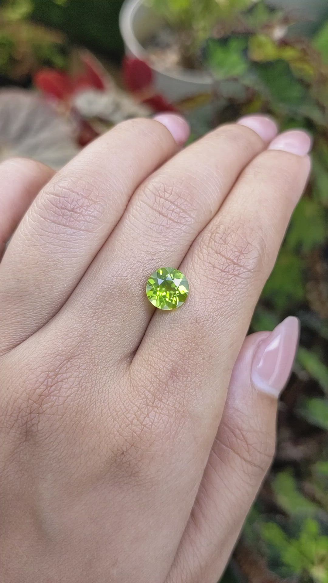 2.62 Ct. Yellowish Green Peridot from Pakistan Size Video