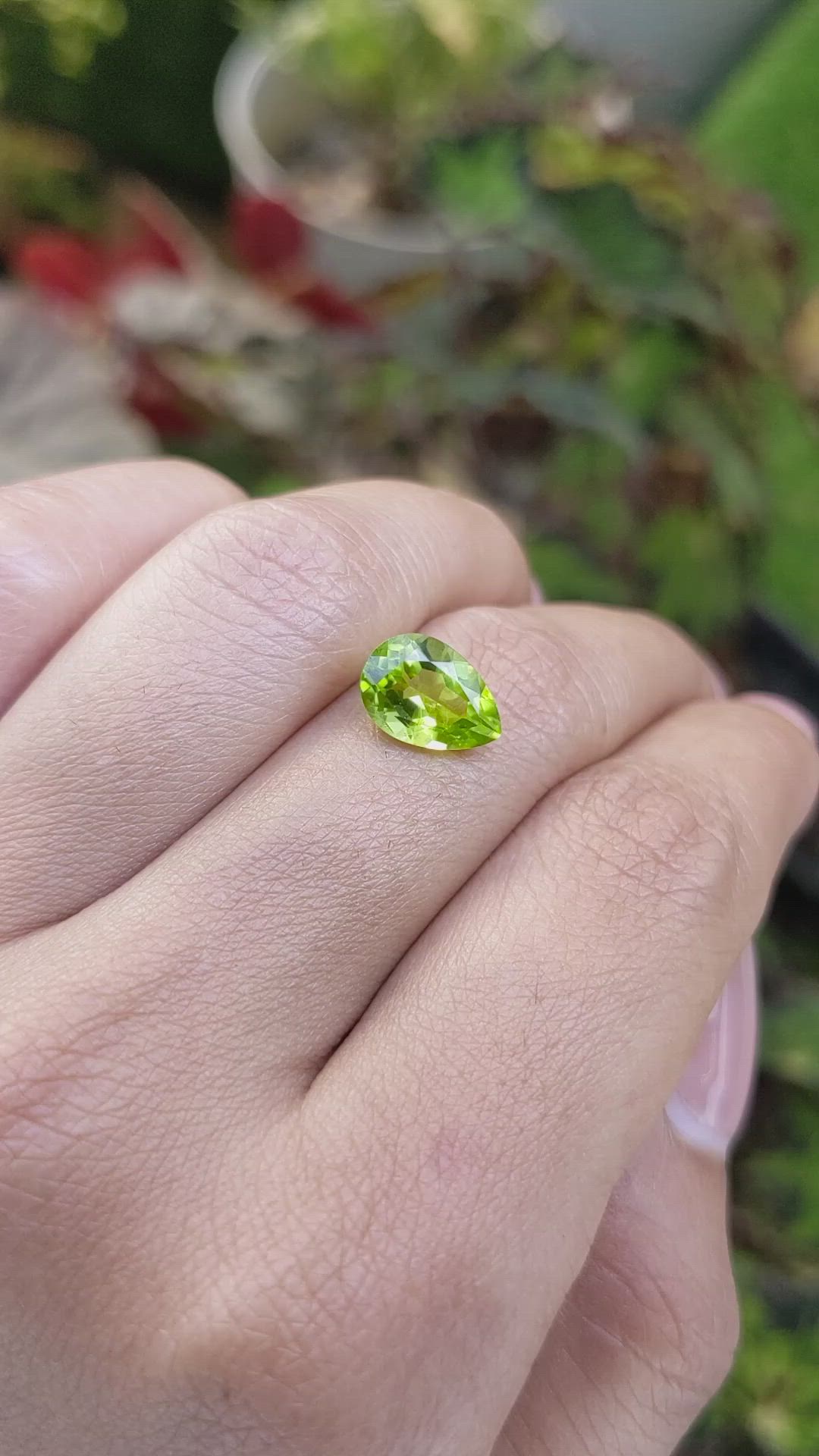 2.44 Ct. Yellowish Green Peridot from Pakistan Size Video