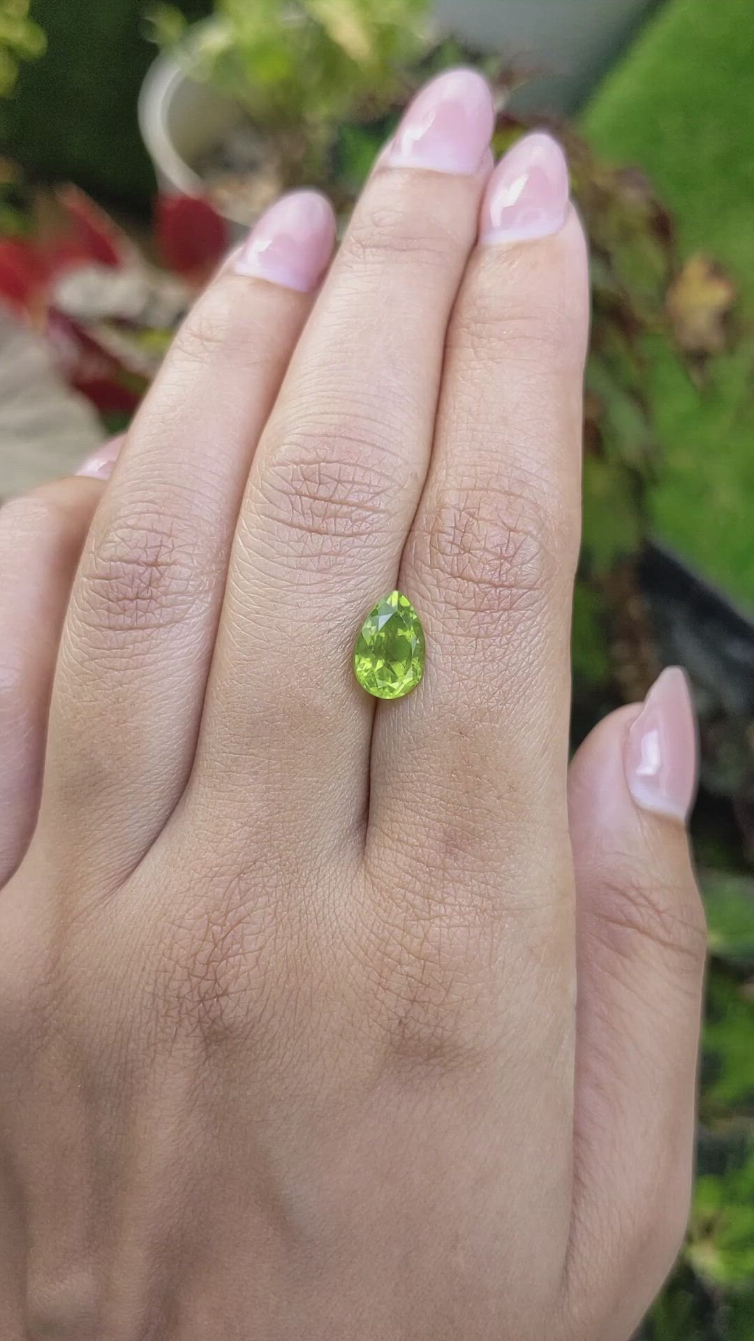 2.45 Ct. Yellowish Green Peridot from Pakistan Size Video