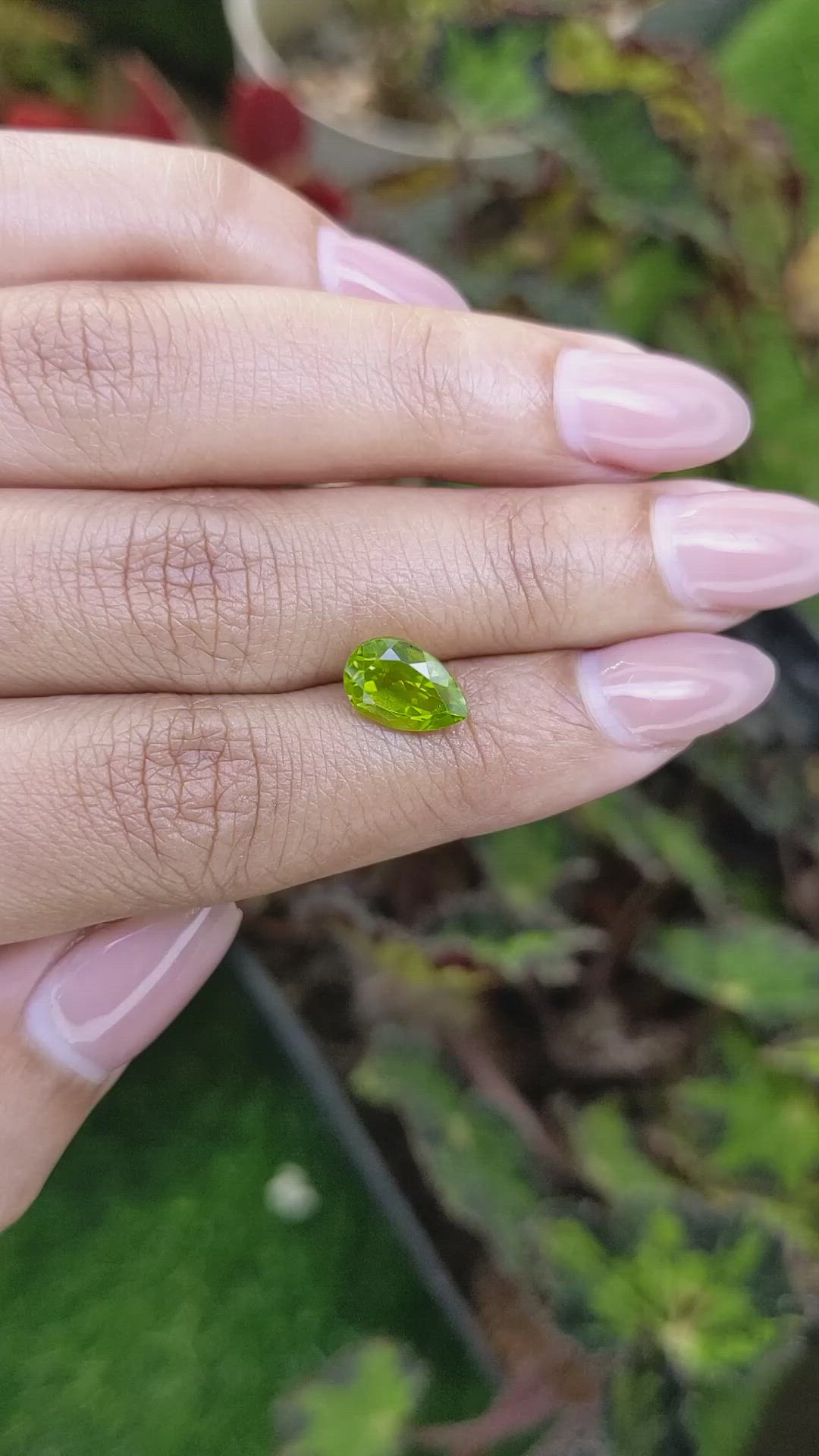 2.45 Ct. Yellowish Green Peridot from Pakistan Size Video