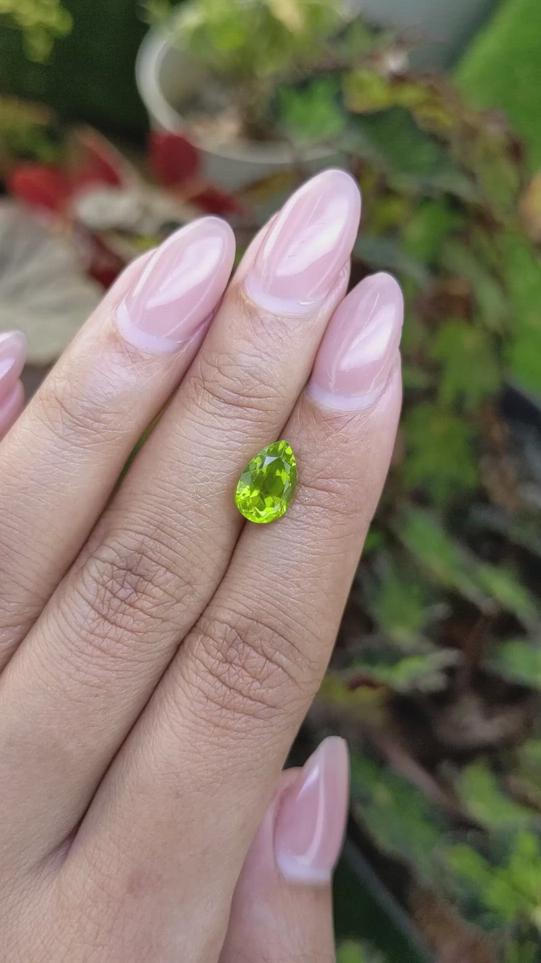 2.45 Ct. Yellowish Green Peridot from Pakistan Size Video