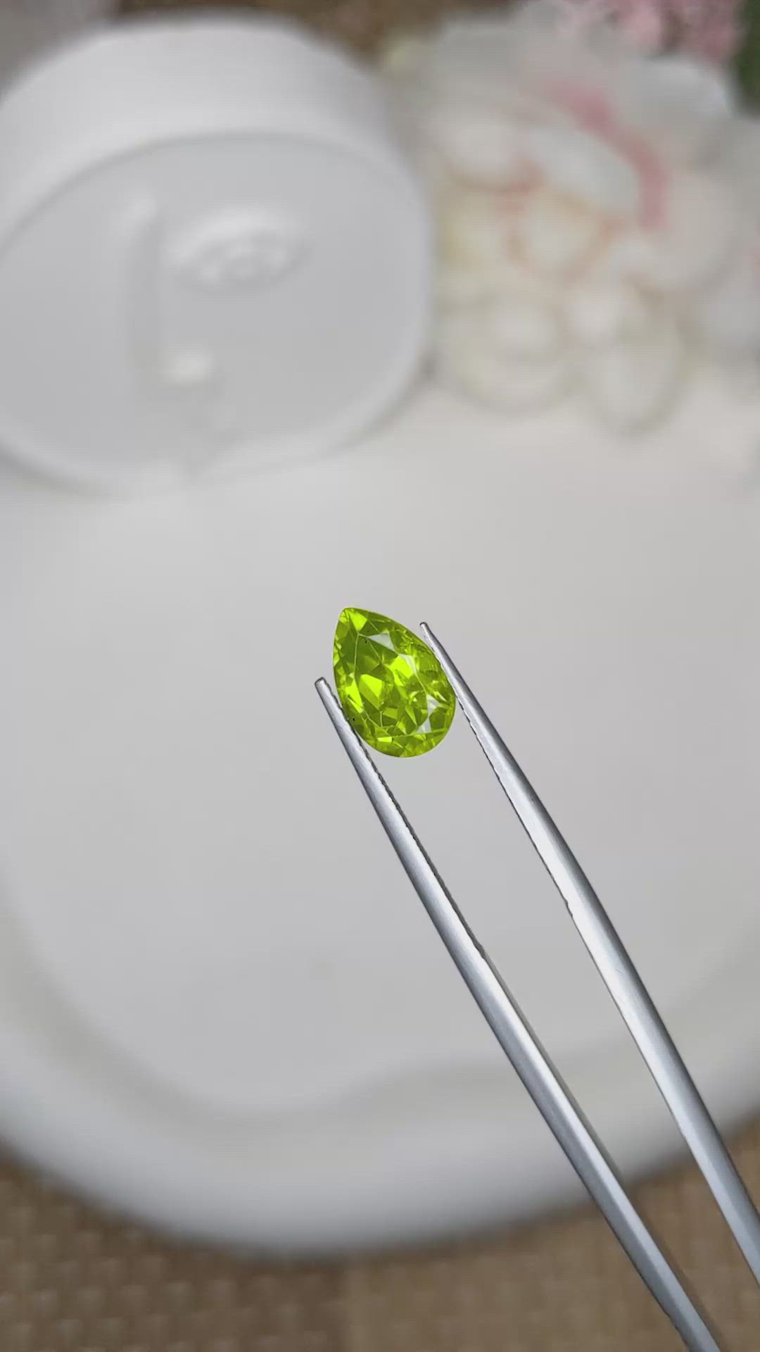 2.45 Ct. Yellowish Green Peridot from Pakistan Size Video