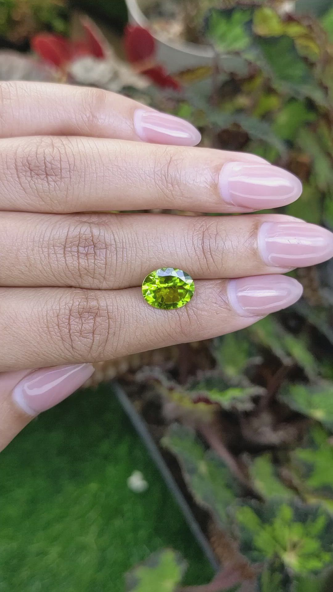 3.32 Ct. Yellowish Green Peridot from Pakistan Size Video