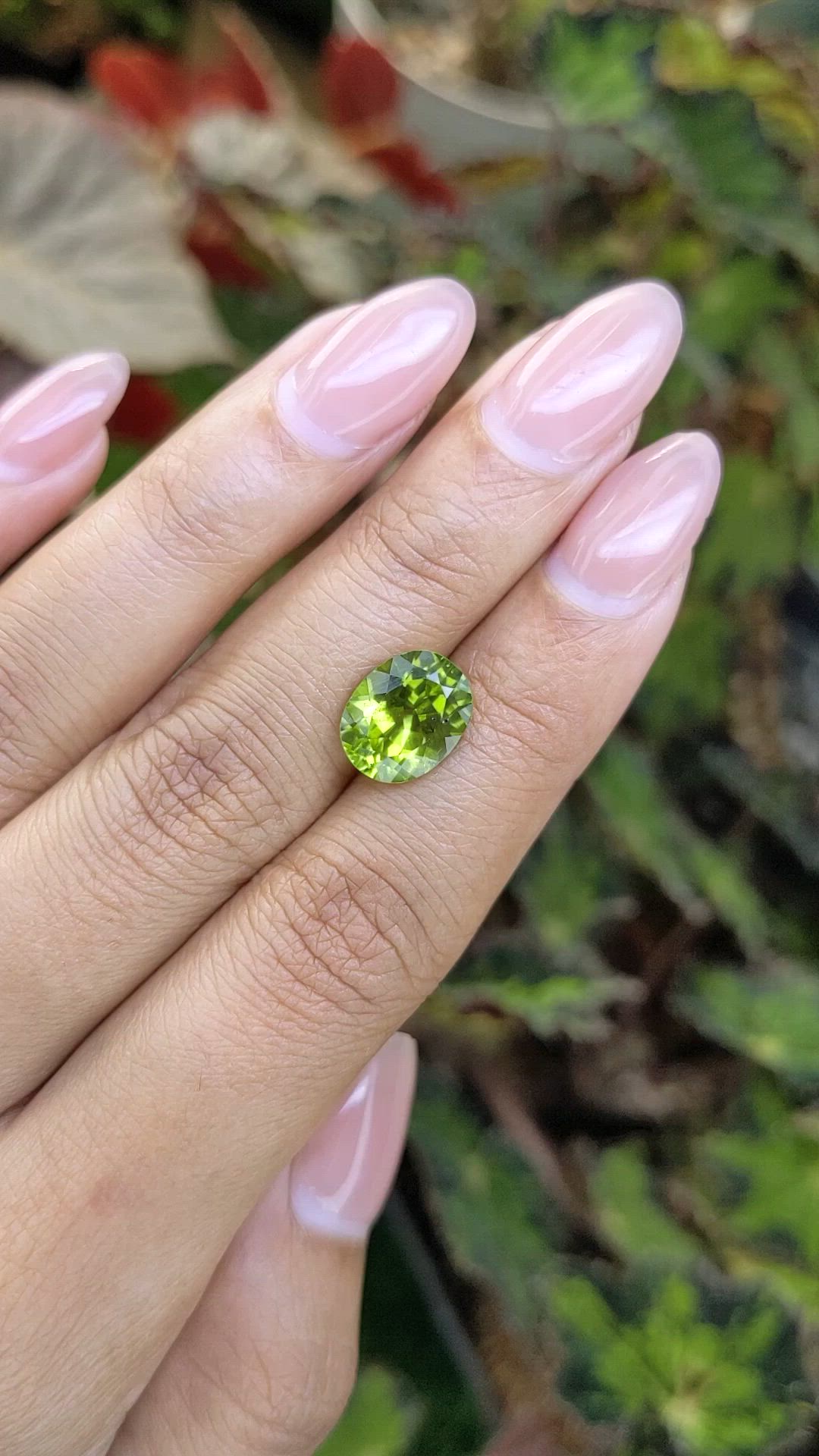 4.24 Ct. Yellowish Green Peridot from Pakistan Size Video