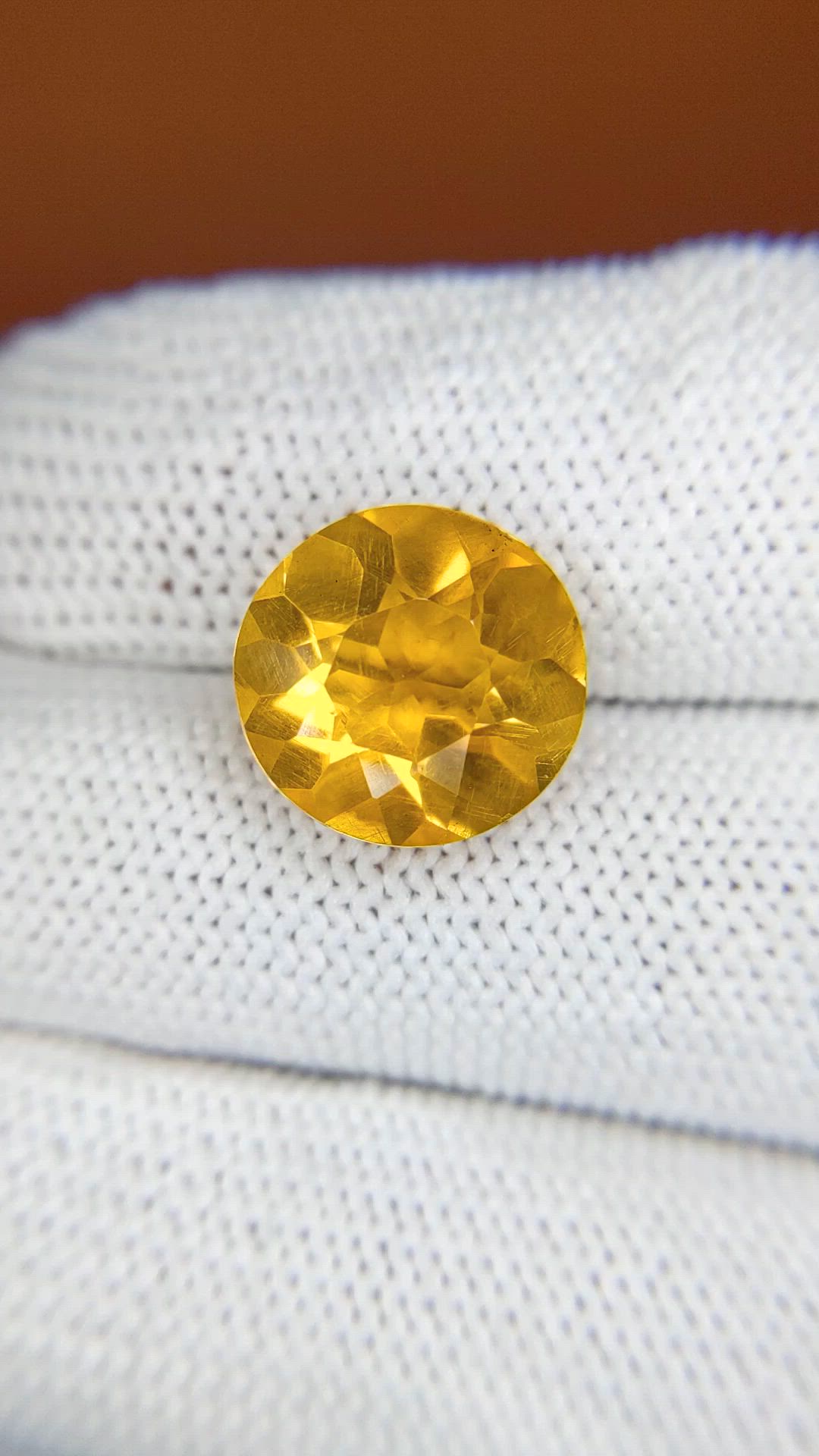 6.03 Ct. Yellow Citrine from Brazil Size Video